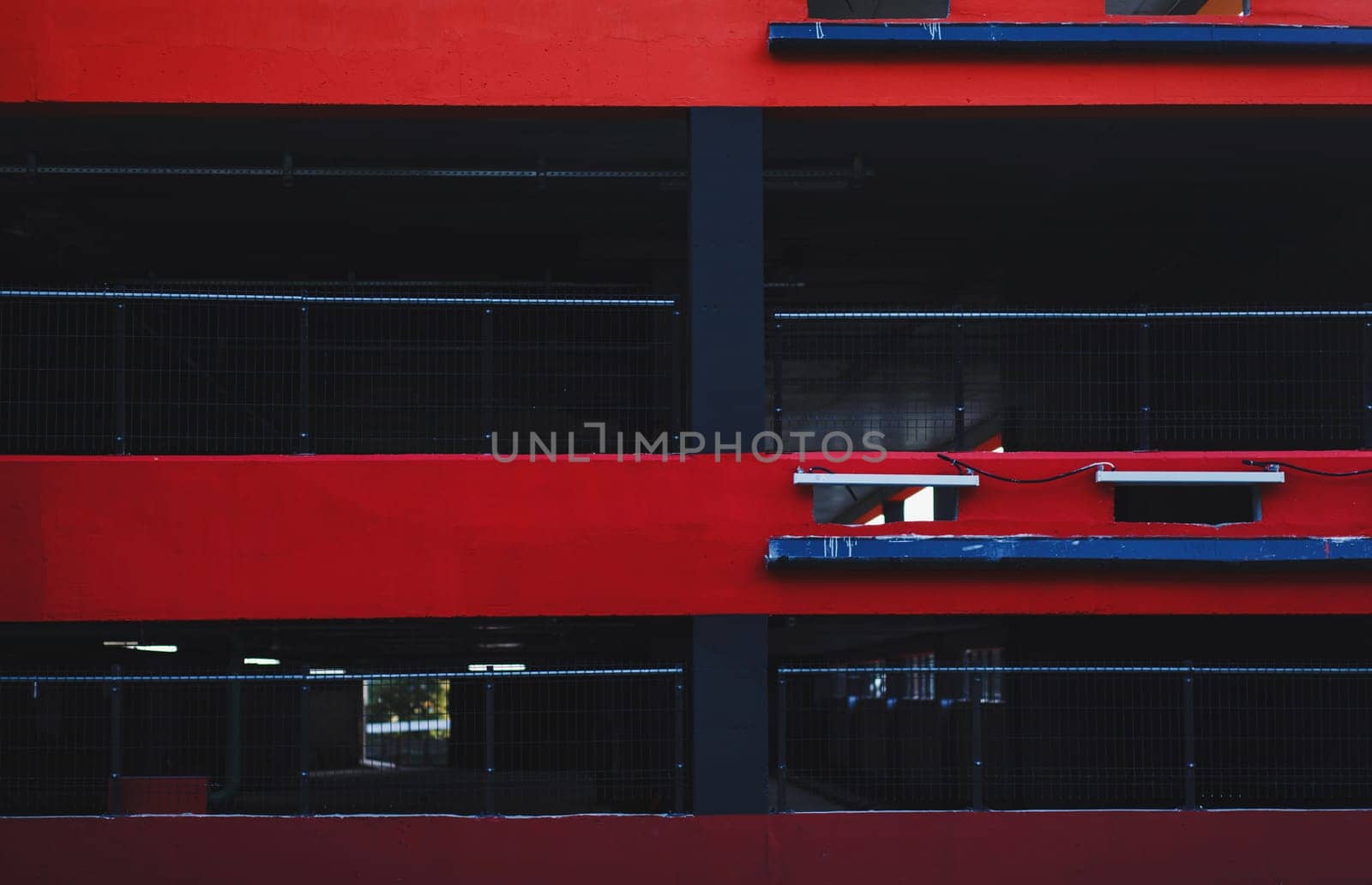 red city Parking. garage for cars