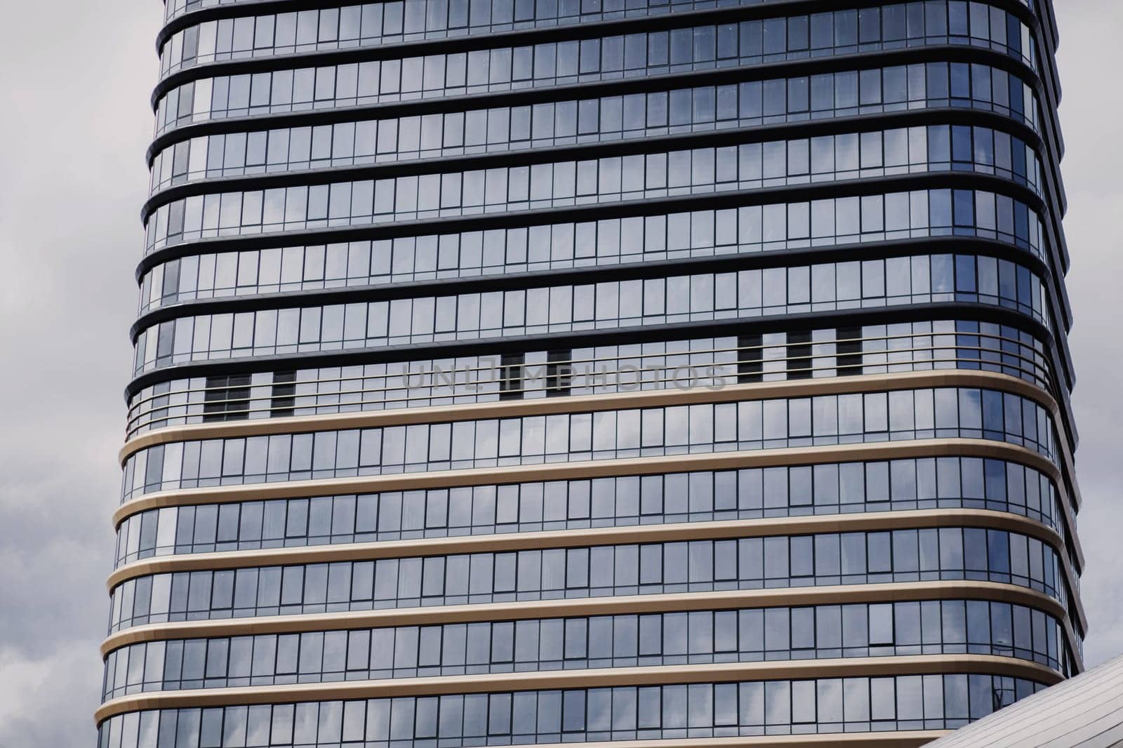 business building in minimalism hi-tech architecture