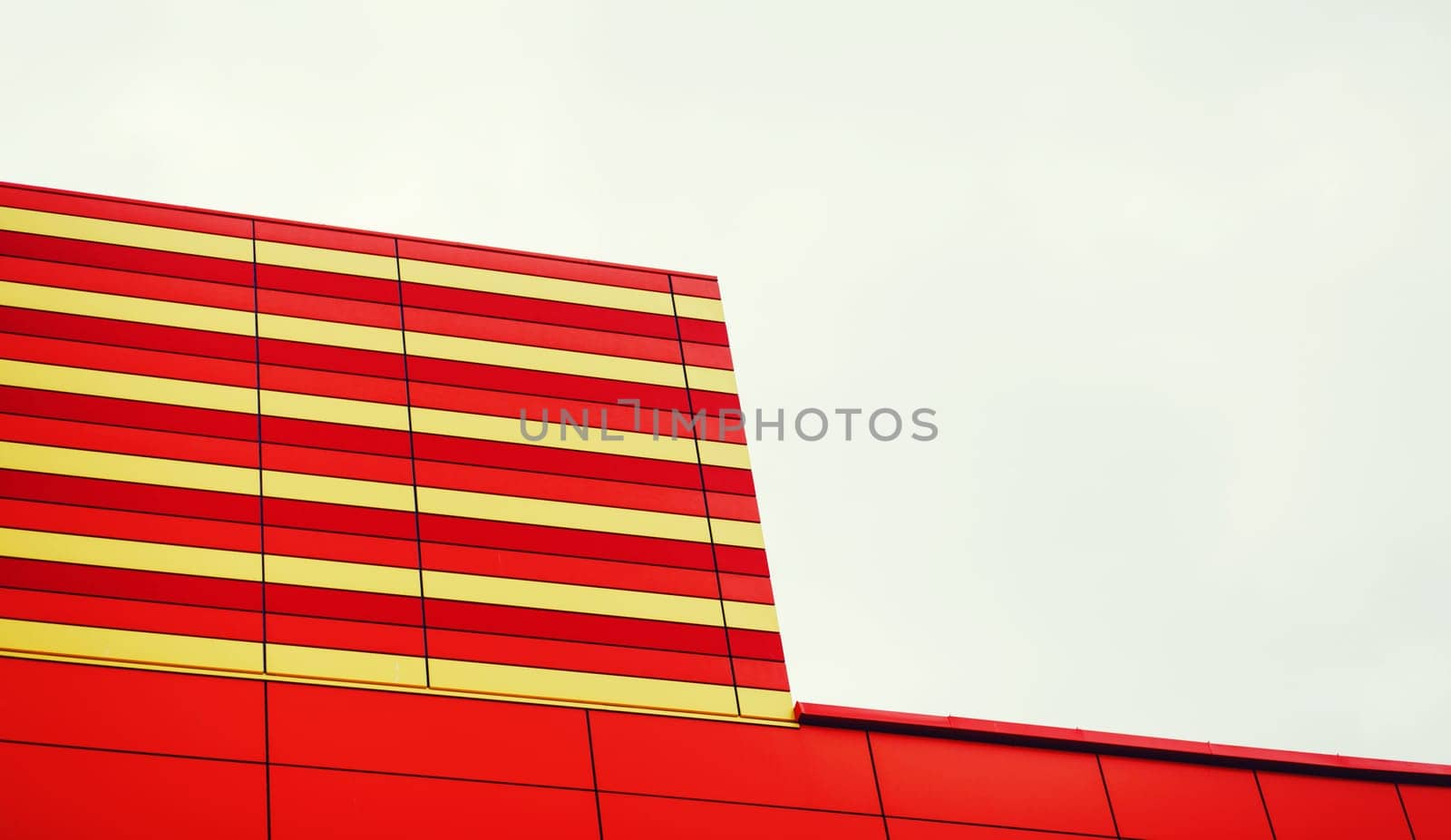 Abstract of urban architecture of modern building, shopping mall