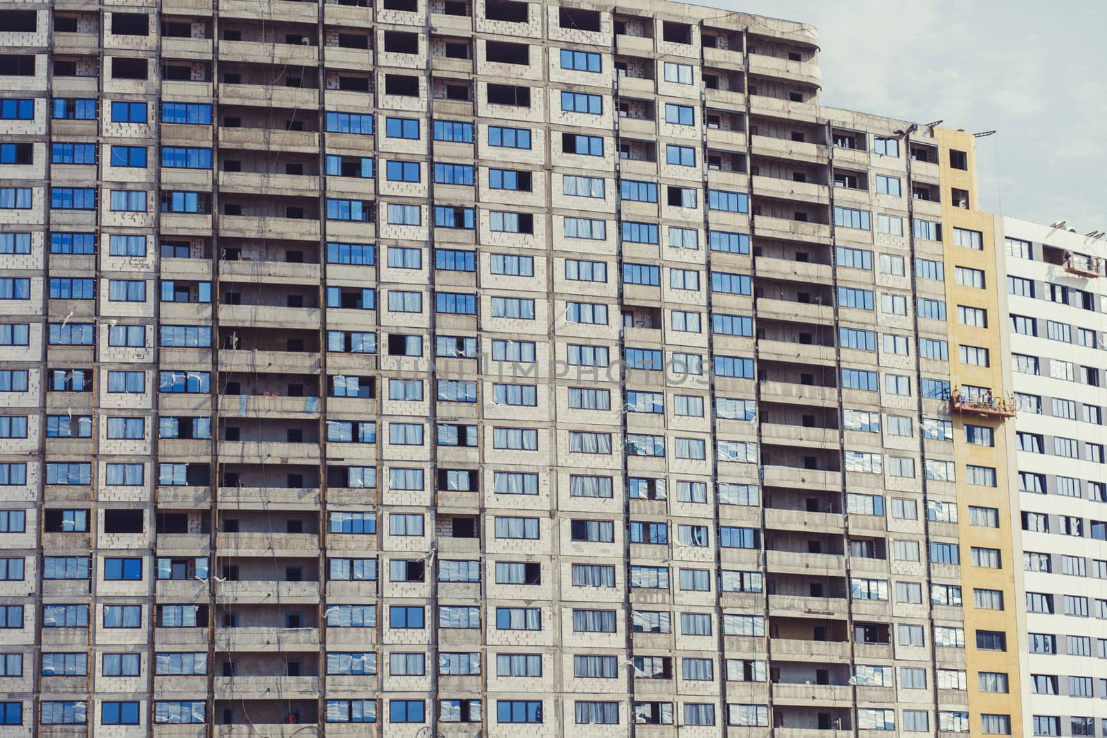 Construction of high-rise residential buildings in the big city.