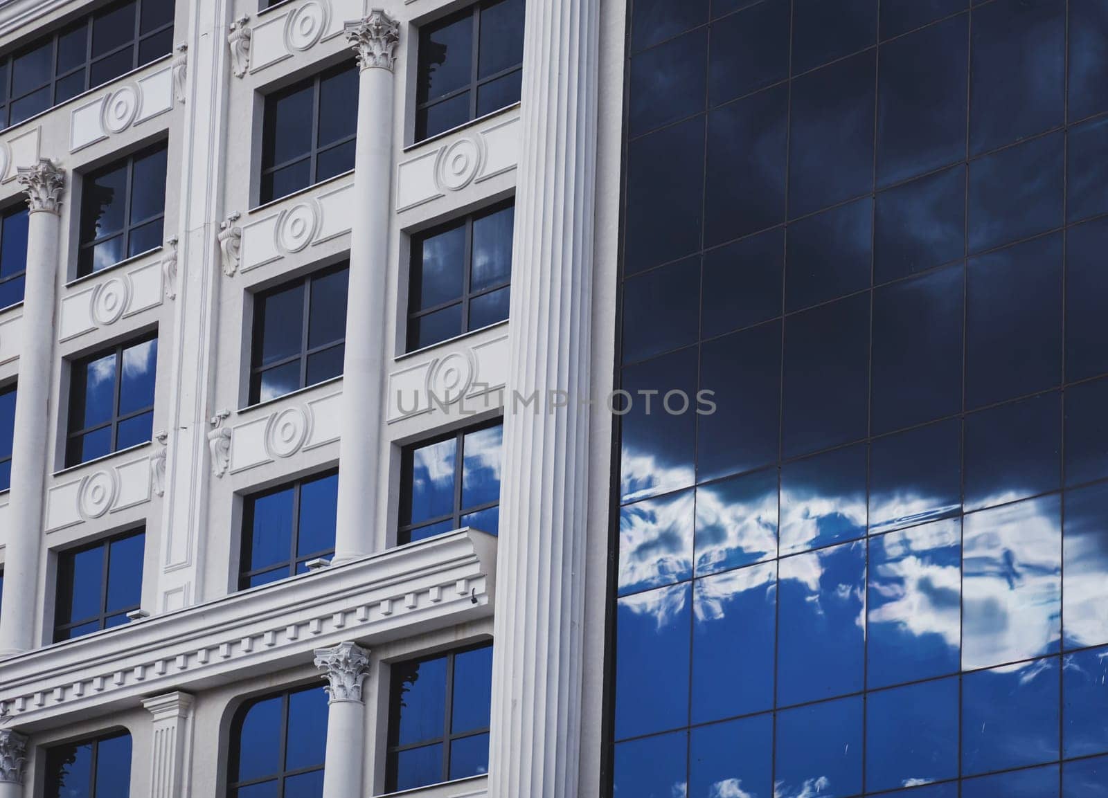 large shopping center designed in the style of classical architecture