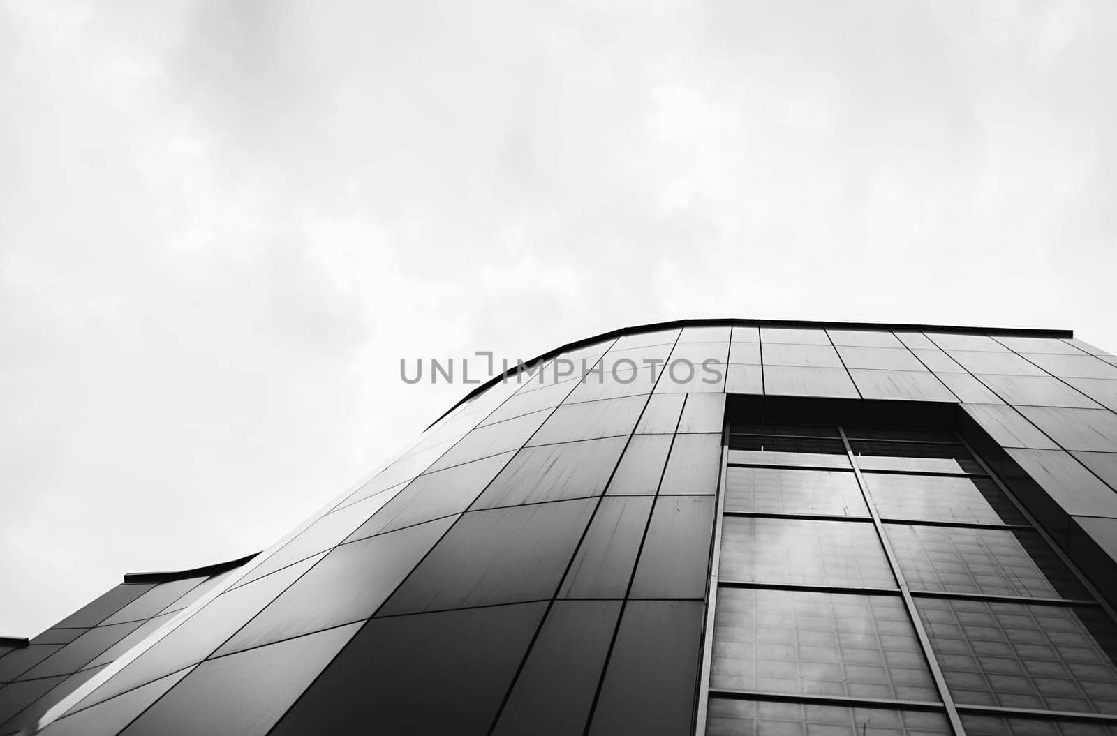 Modern mall or business centers with curved shape
