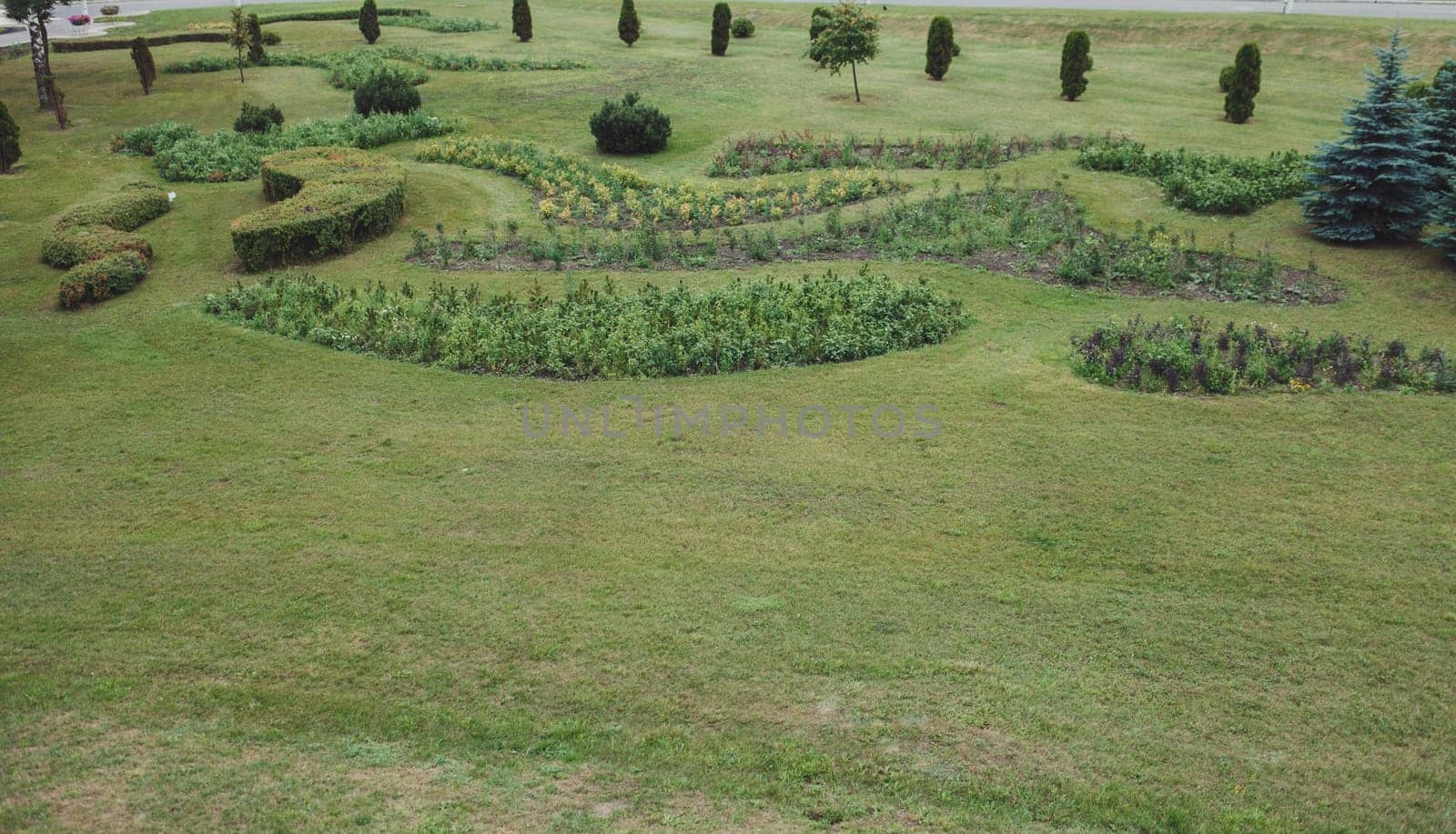 landscape design of the city or private territory