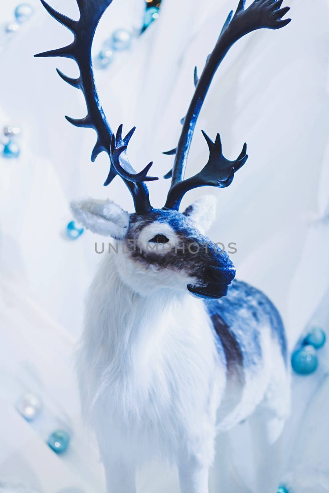 Christmas decoration with antique toys- reindeer