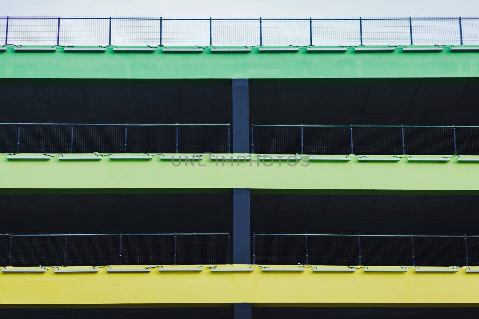 empty city parking lot for cars