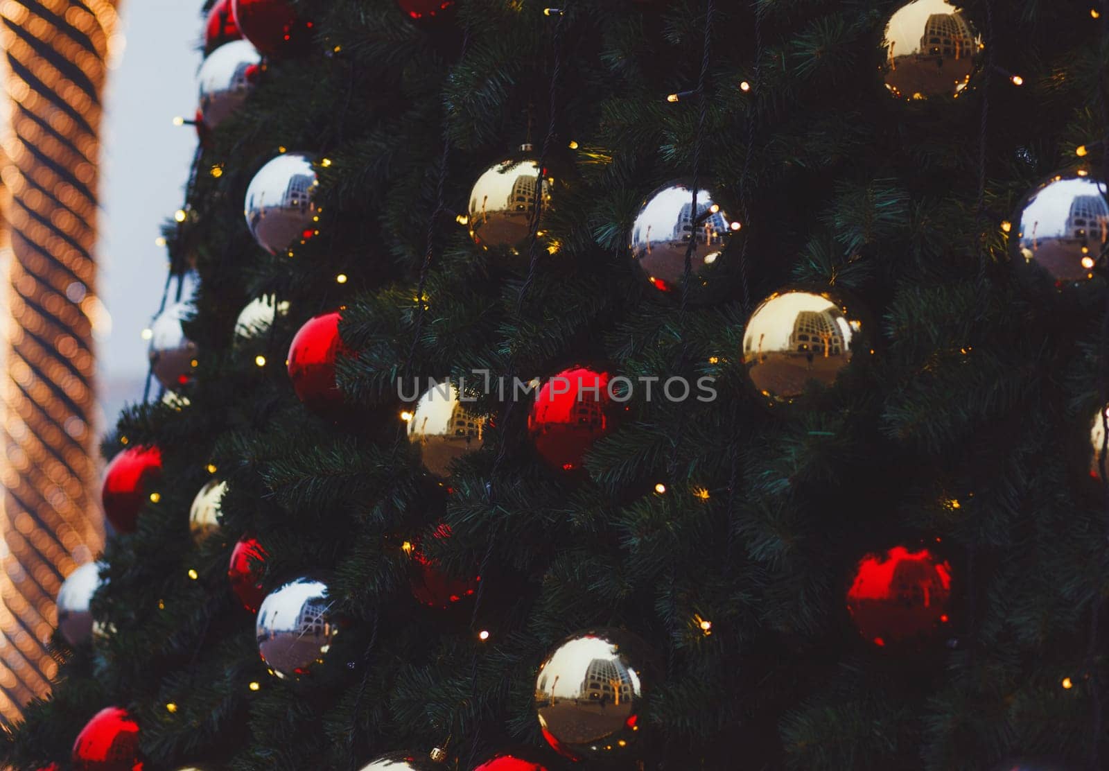Christmas tree with balls by Ladouski