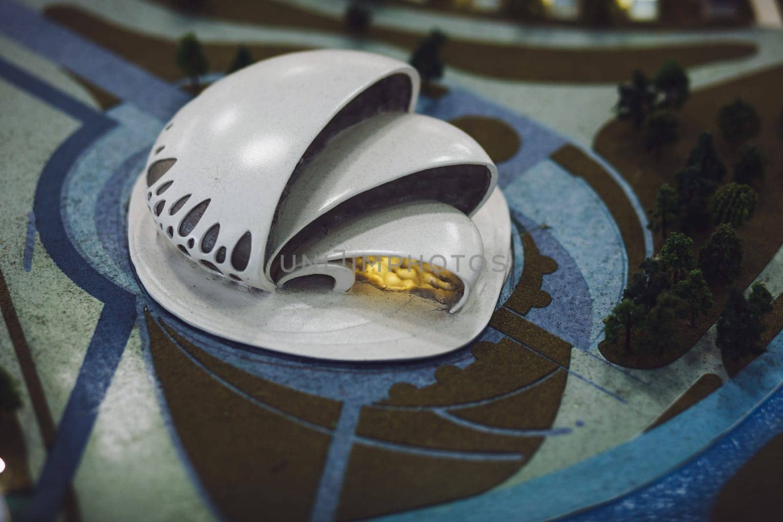 modern business center in miniature. Arab megalopolis