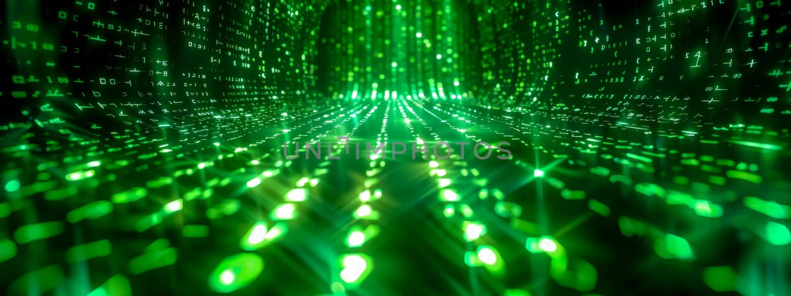 Digital data stream in cyberspace by Edophoto