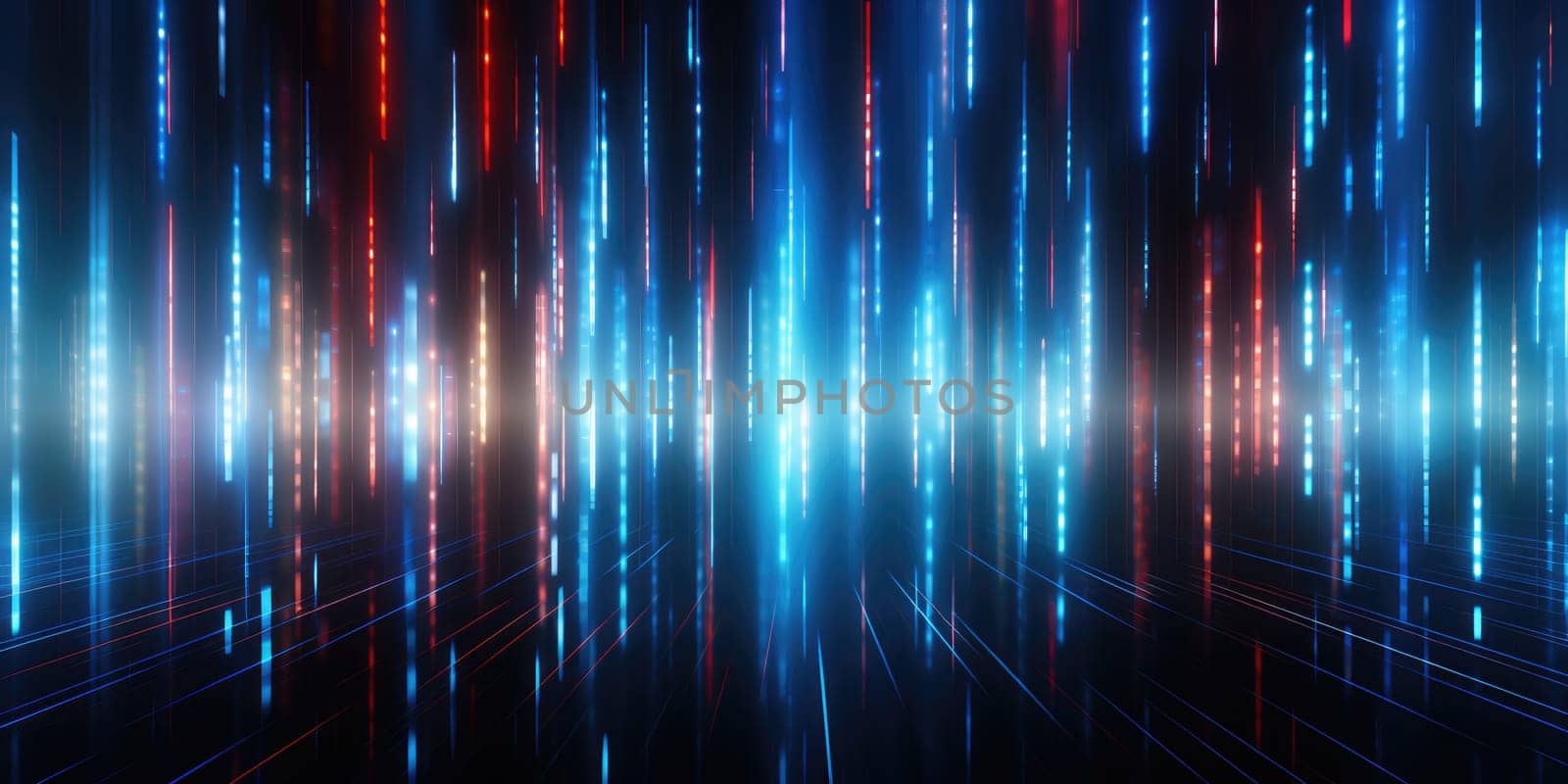 abstract light technology background glows in dark of comeliness by biancoblue