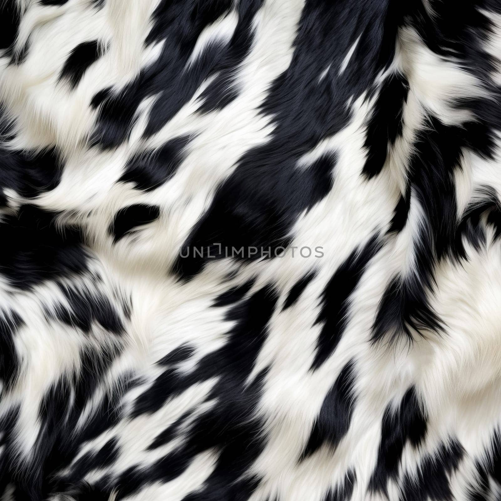 Cow fur banner. Wild hair print. Generate Ai