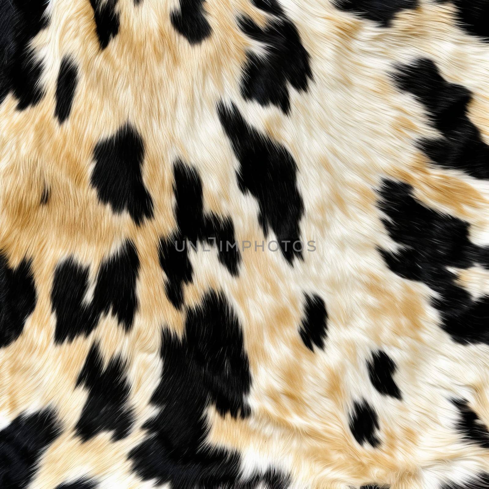Cow fur fashion banner. Generate Ai by ylivdesign