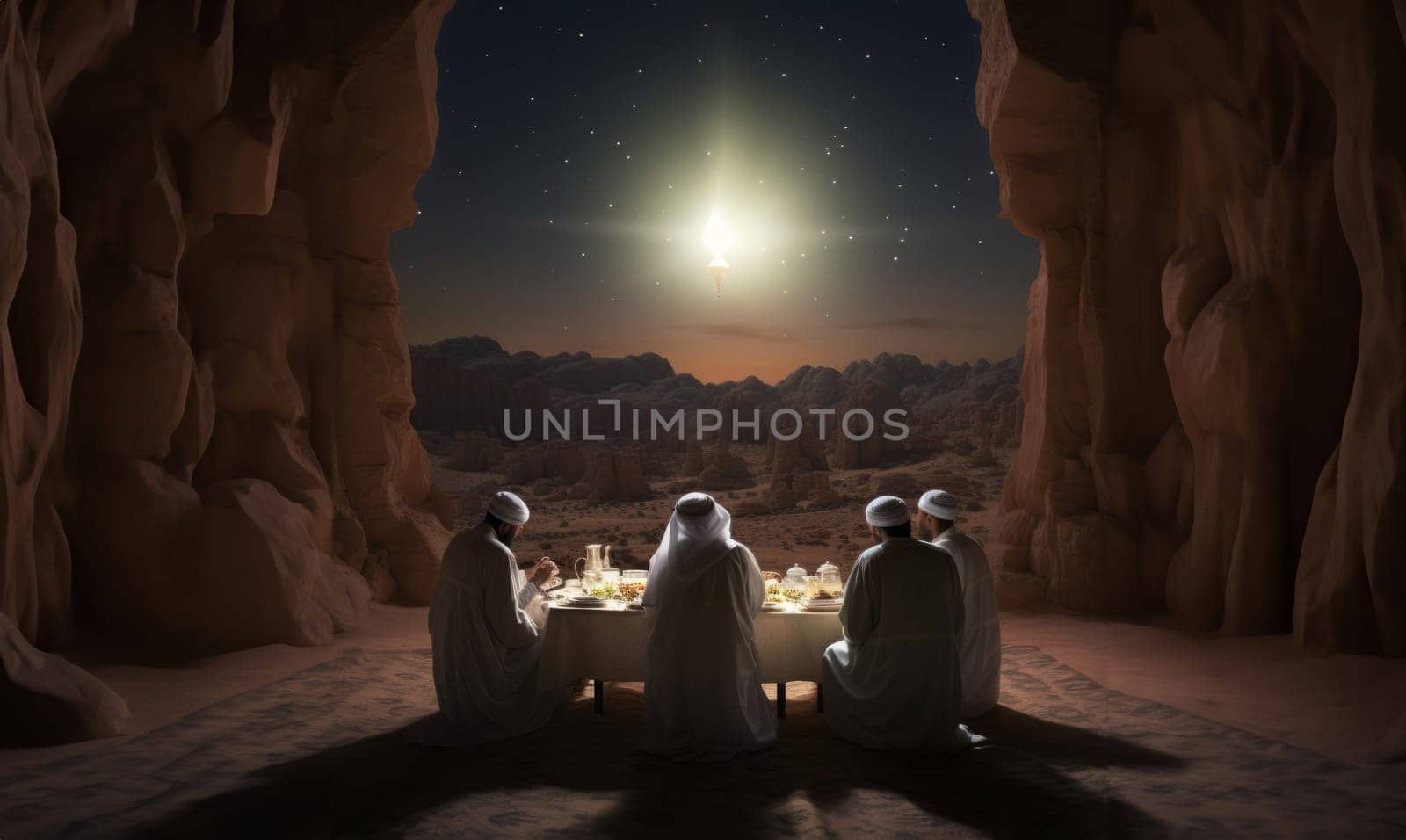 An Islamic family on Mars celebrates their first Ramadan, a historic moment of faith and hope. by dotshock