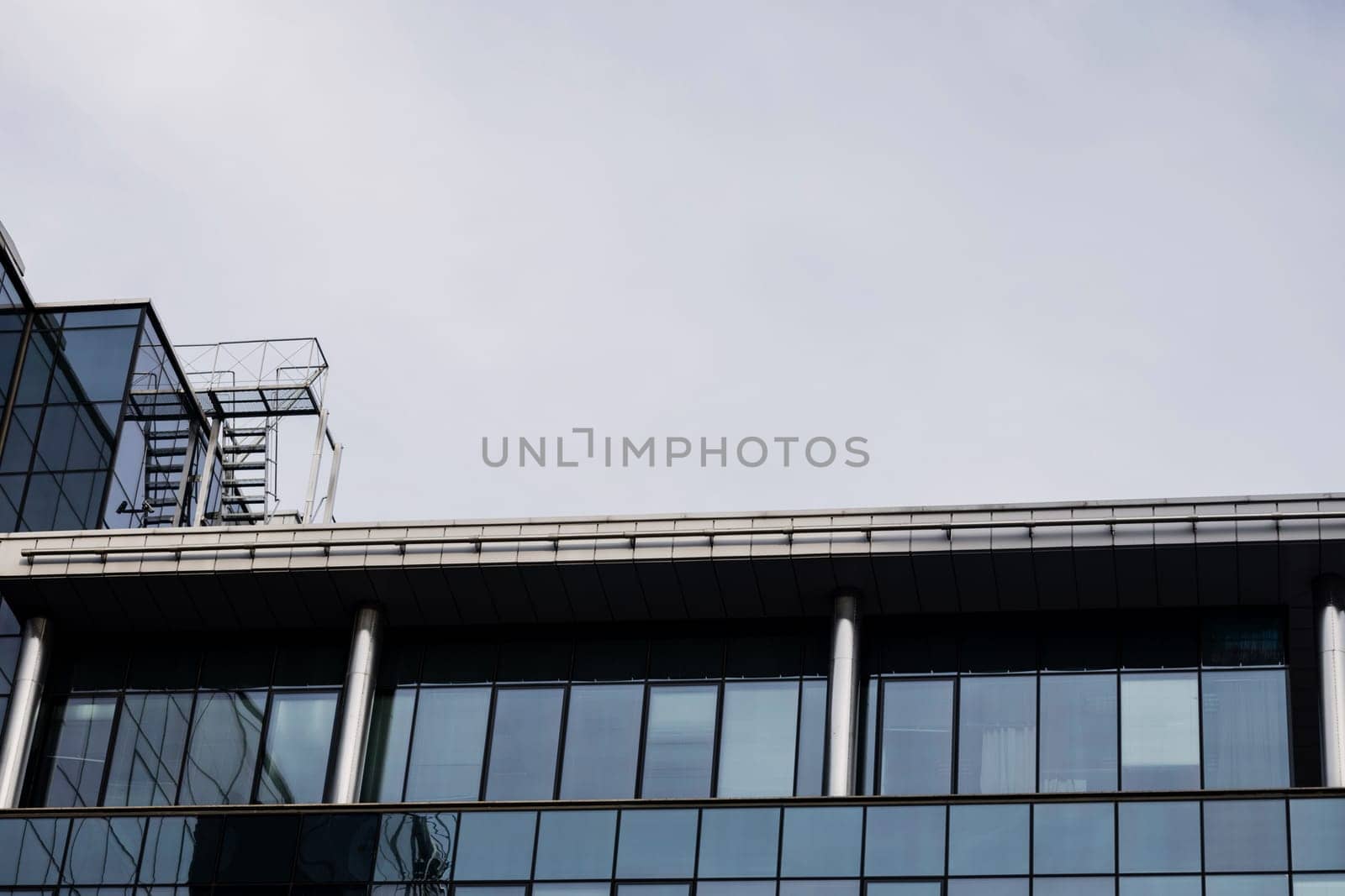 glass architecture of modern building in Europe 