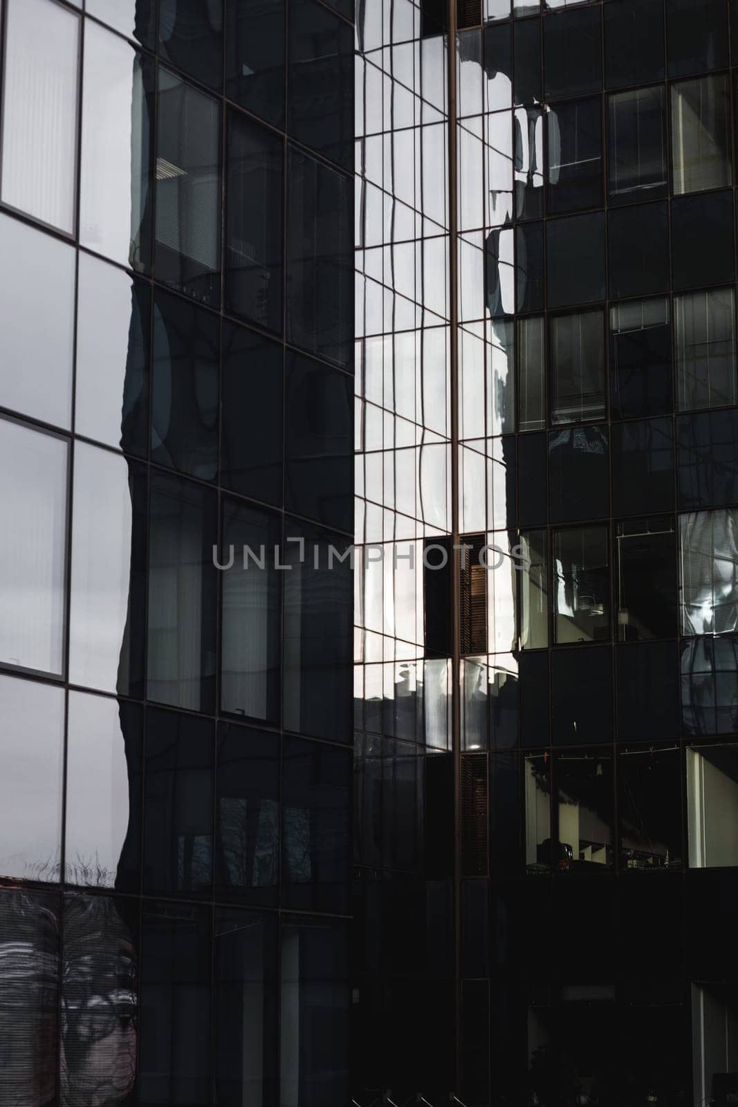 modern glass building. commercial real estate