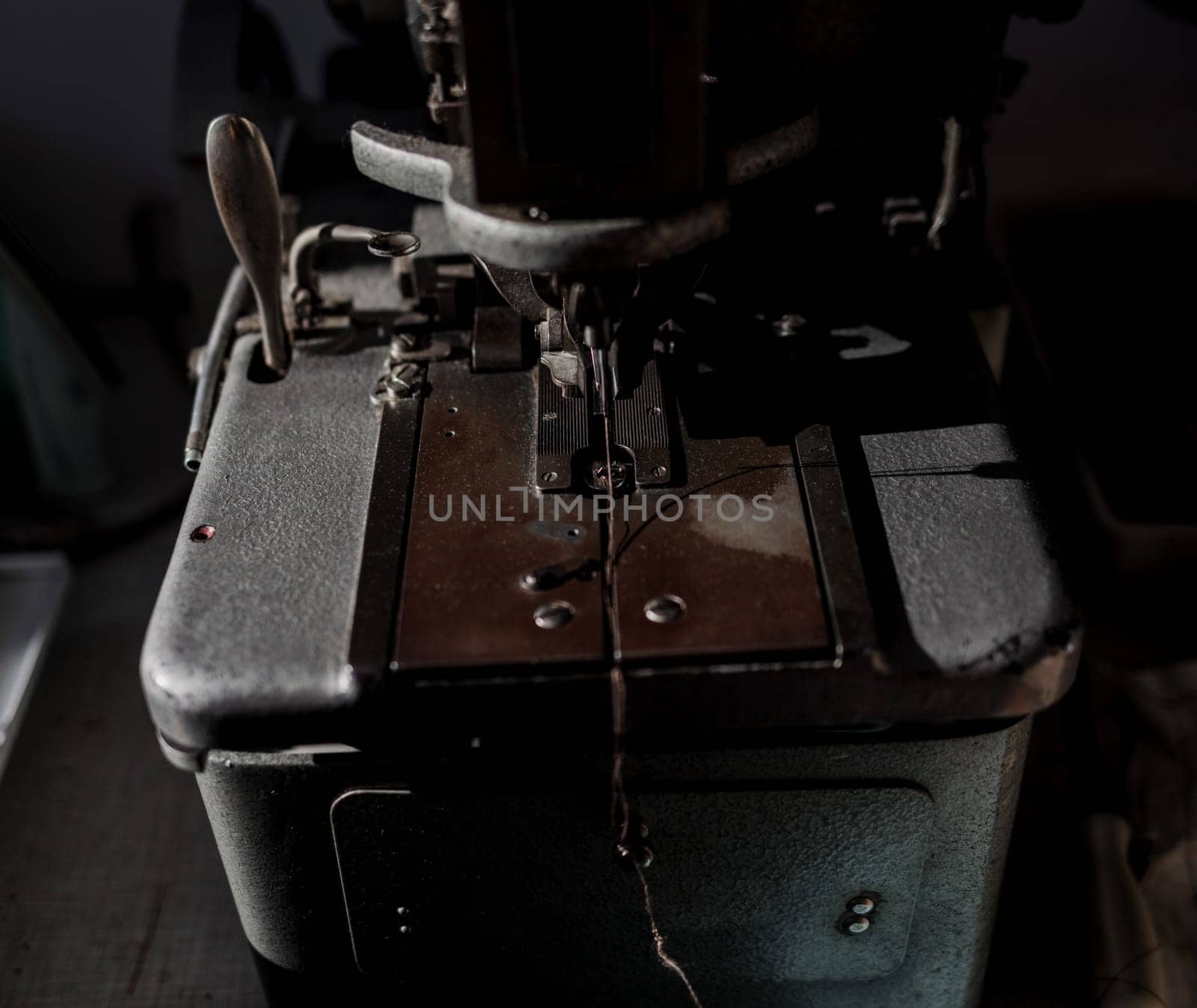 old sewing machine. vintage teqnique