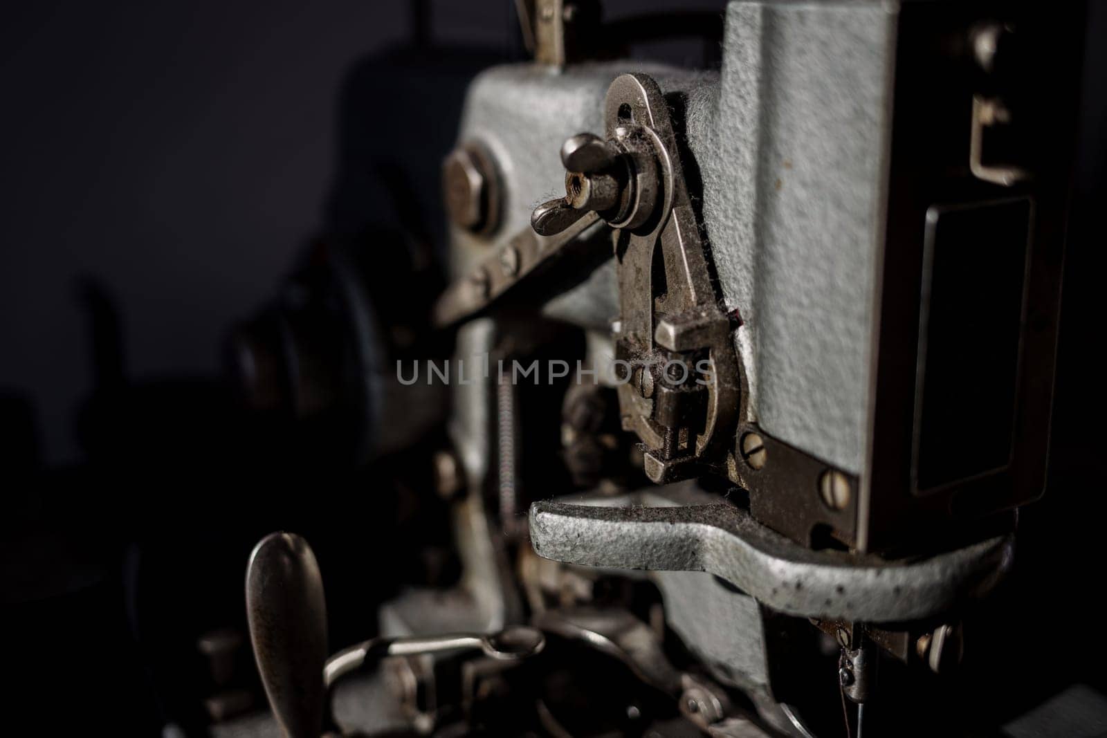 old sewing machine,vintage style. manufactory