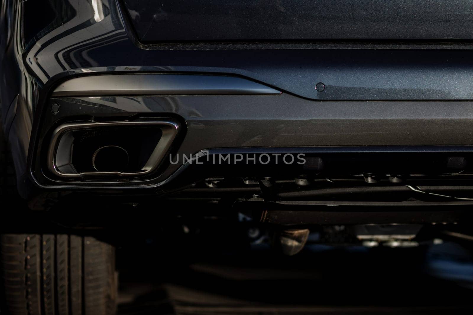 Exhaust pipe of a luxury car