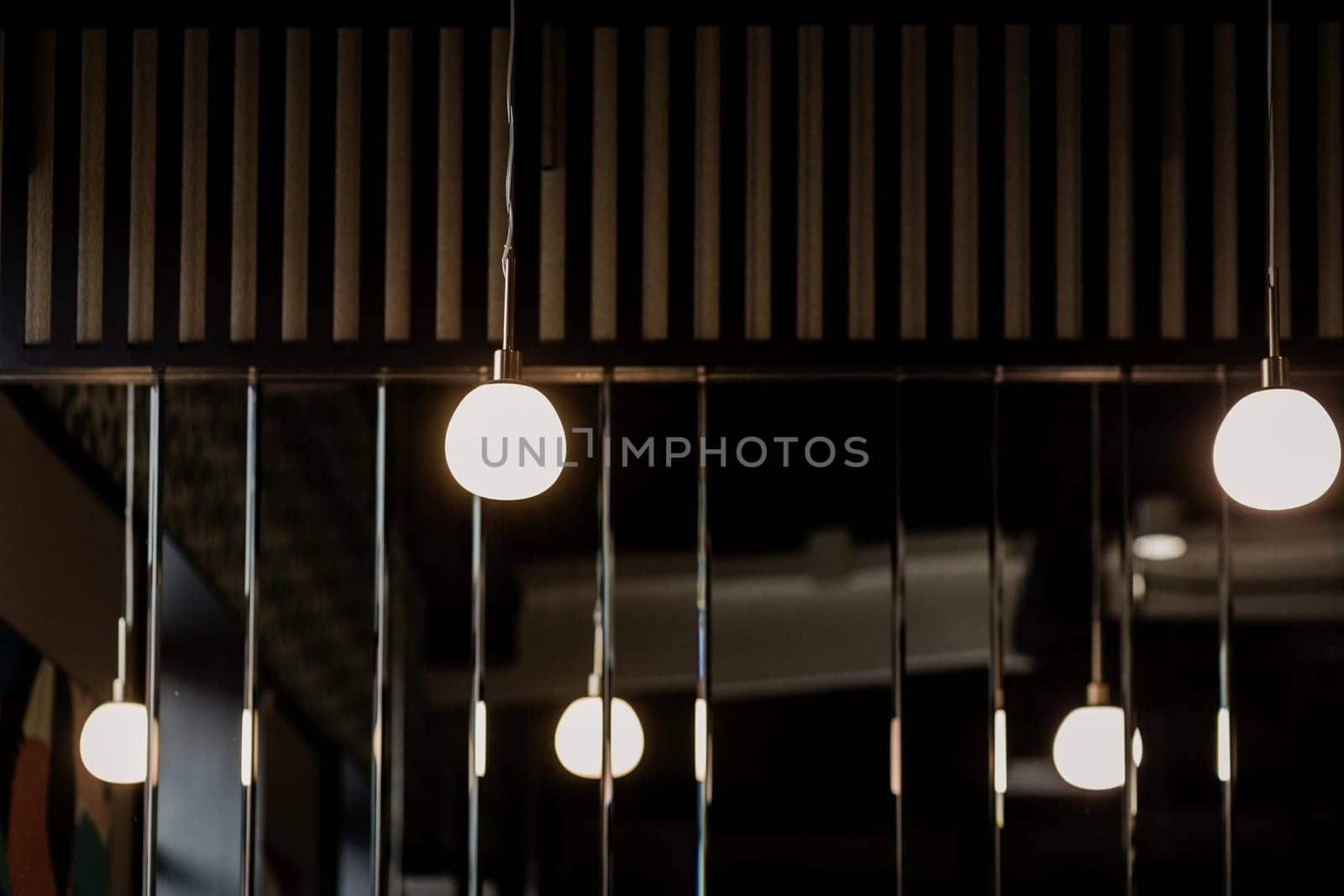 vintage lamp, bulb decorative in restaurants or hotel