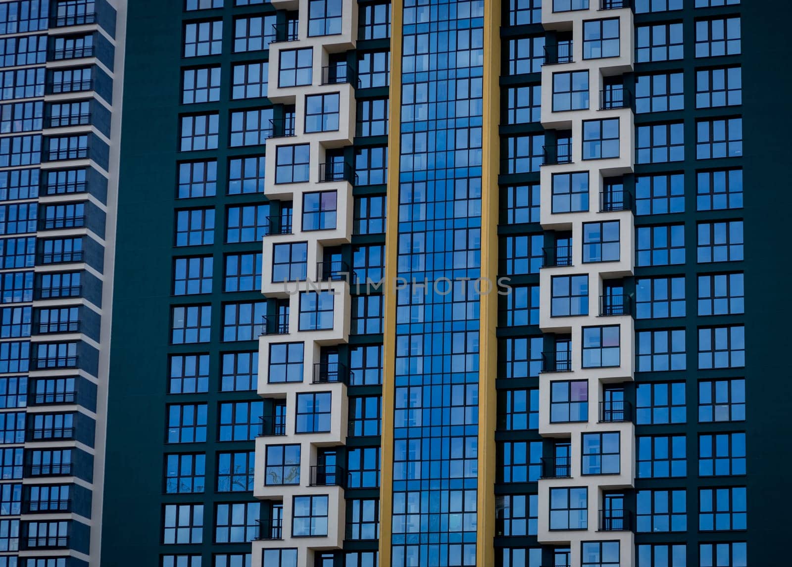 multi-storey residential building. many windows