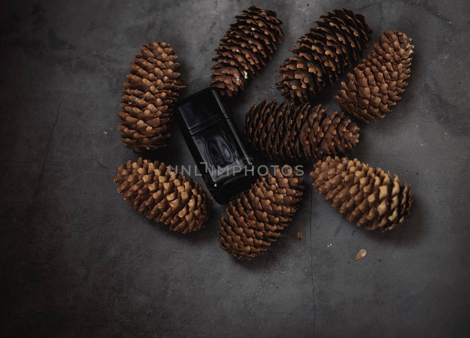 natural cosmetics. men's perfume with the scent of the forest