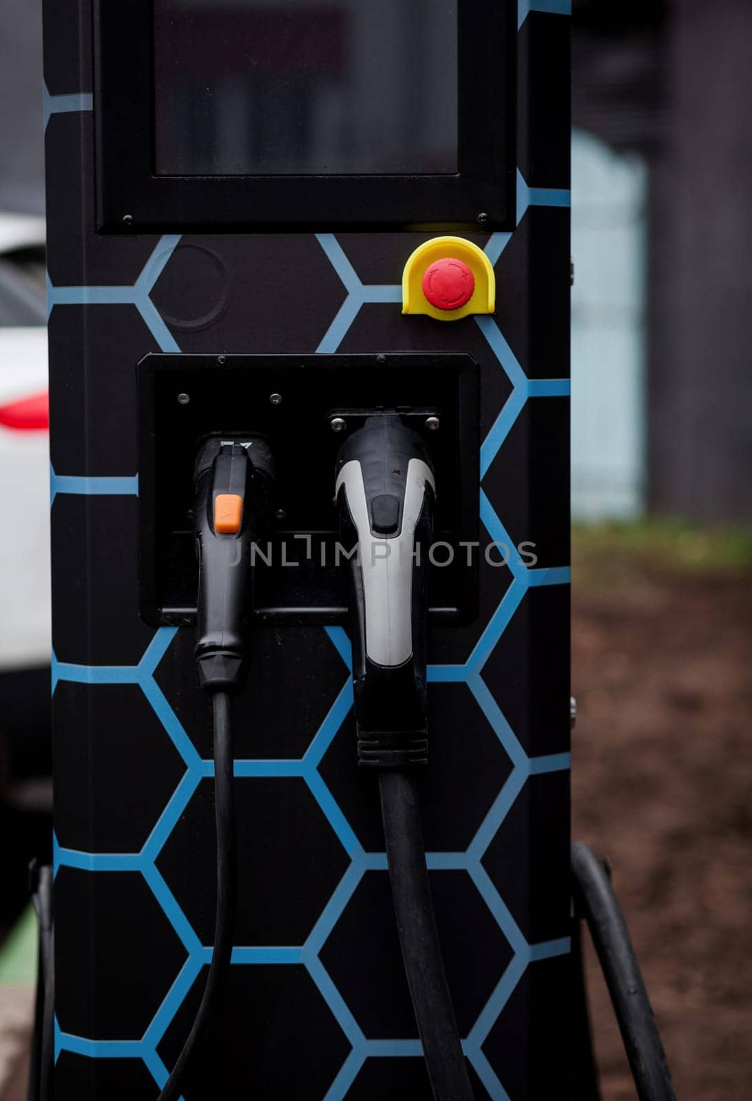 electrical car charging station by Ladouski