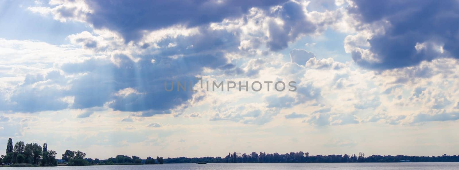 beautiful sky over the river. sky