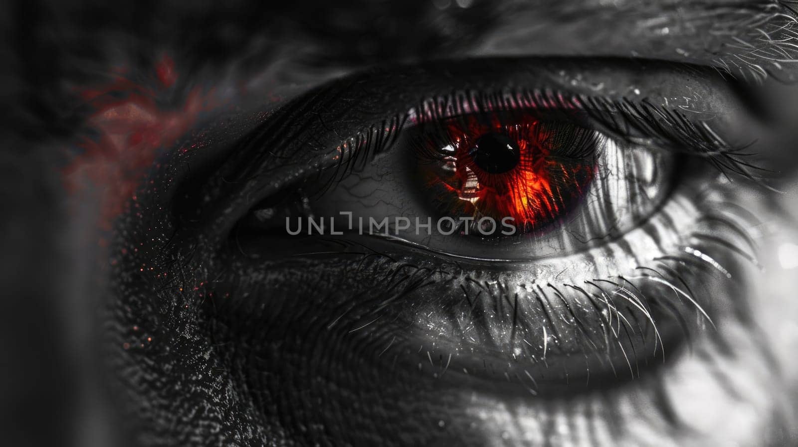 Macro view of the eye and pupil. Perfect vision. Abstract art image by natali_brill