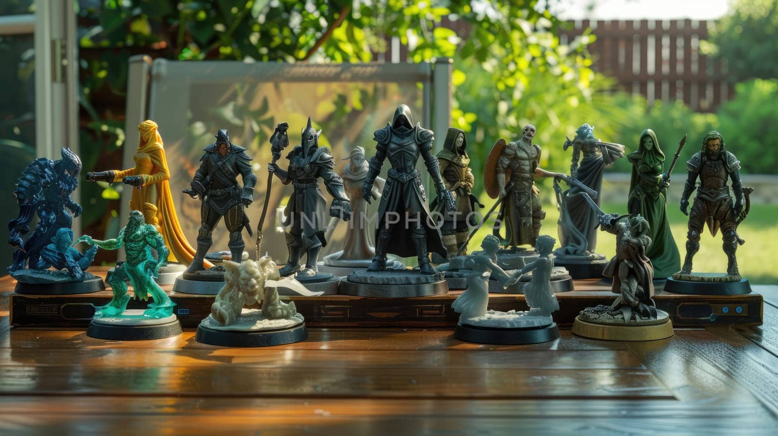 DND figures with various characters and fantasy creatures. by natali_brill