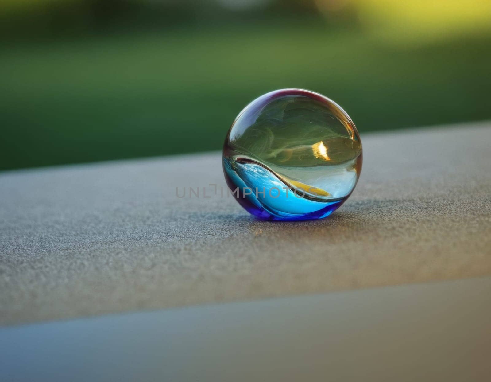Image of a drop of liquid glass. AI generation