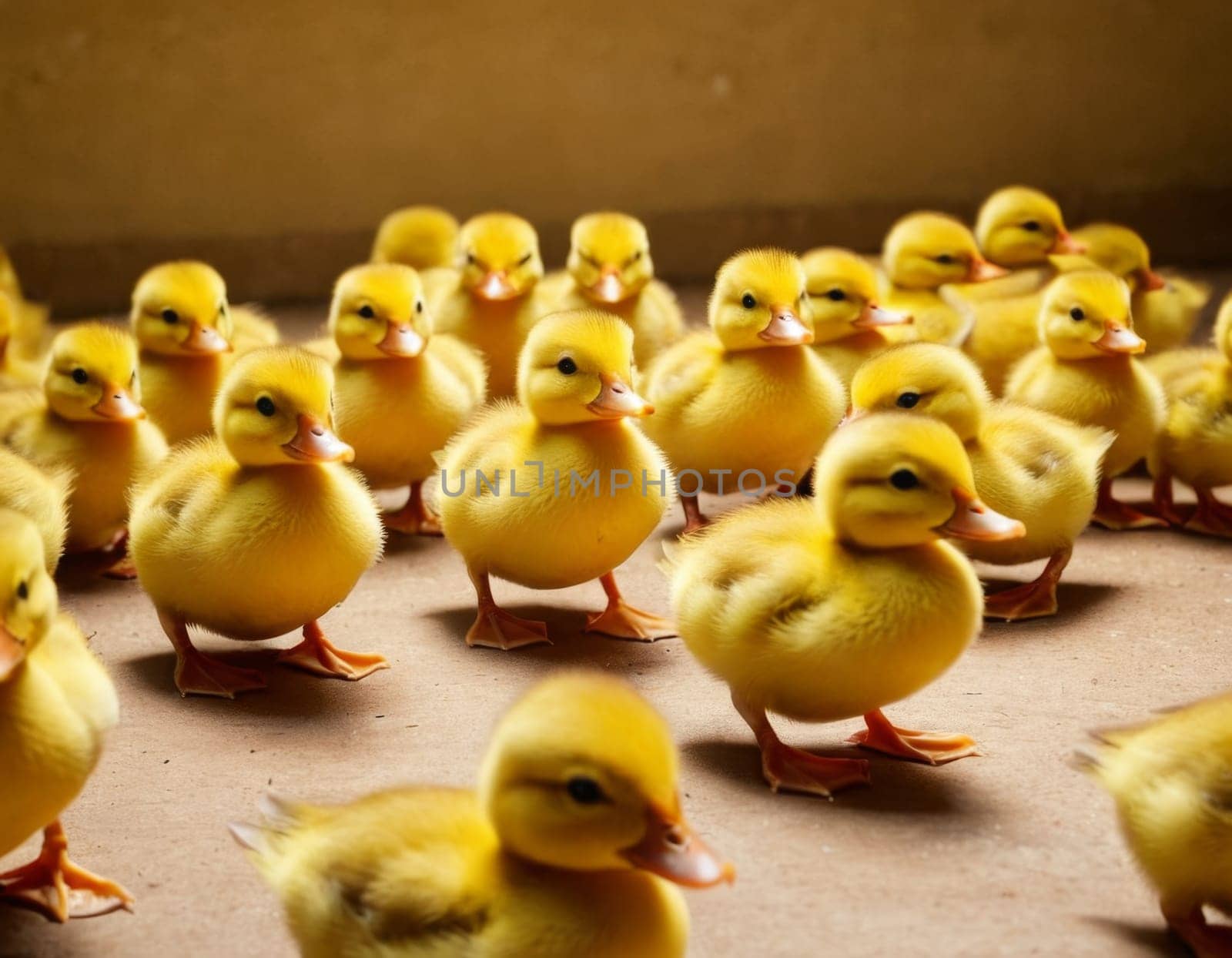 Fluffy yellow ducklings. by vicnt