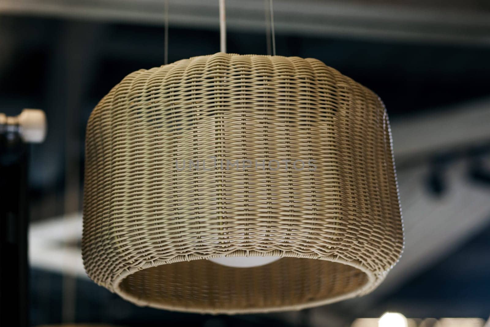 Straw lampshade by Ladouski