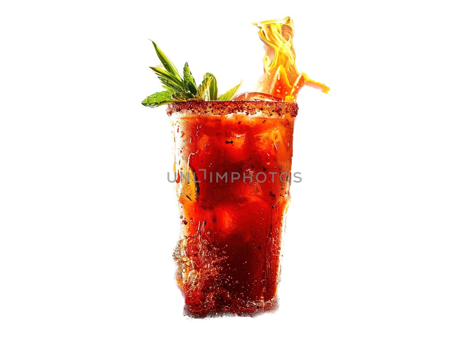 Delicious Caipirinha cocktail photography, explosion flavors studio lighting studio background, well-lit, vibrant colors, sharp-focus, high-quality, artistic, unique