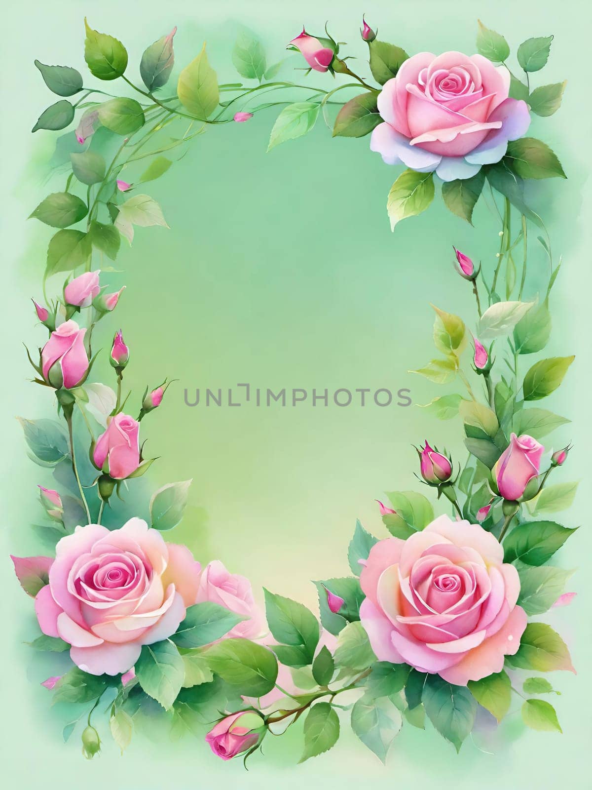 Floral wreath with spring flowers on background. Vector illustration. by yilmazsavaskandag