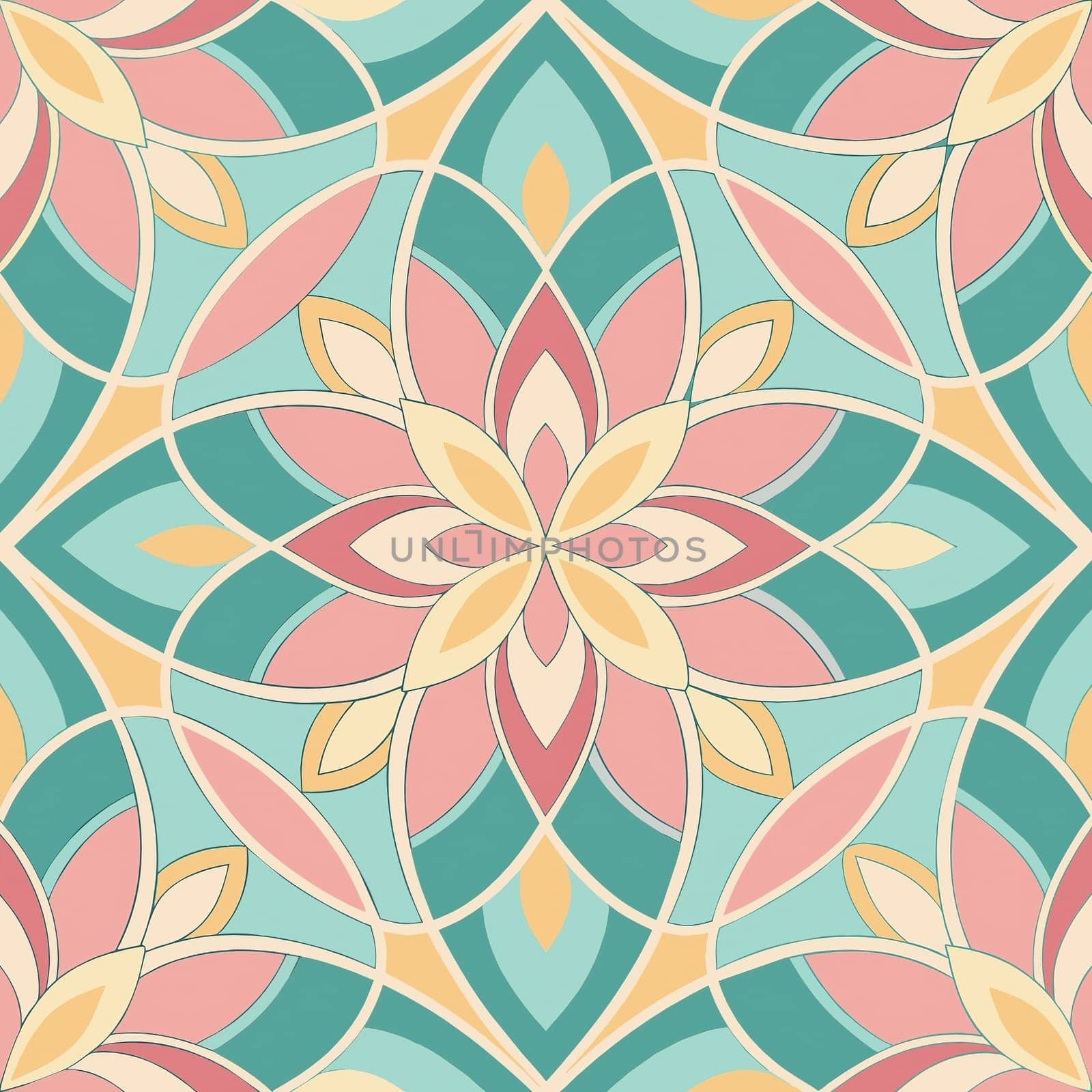 Vector floral background with hand drawn flowers and leaves in pastel colors. by yilmazsavaskandag