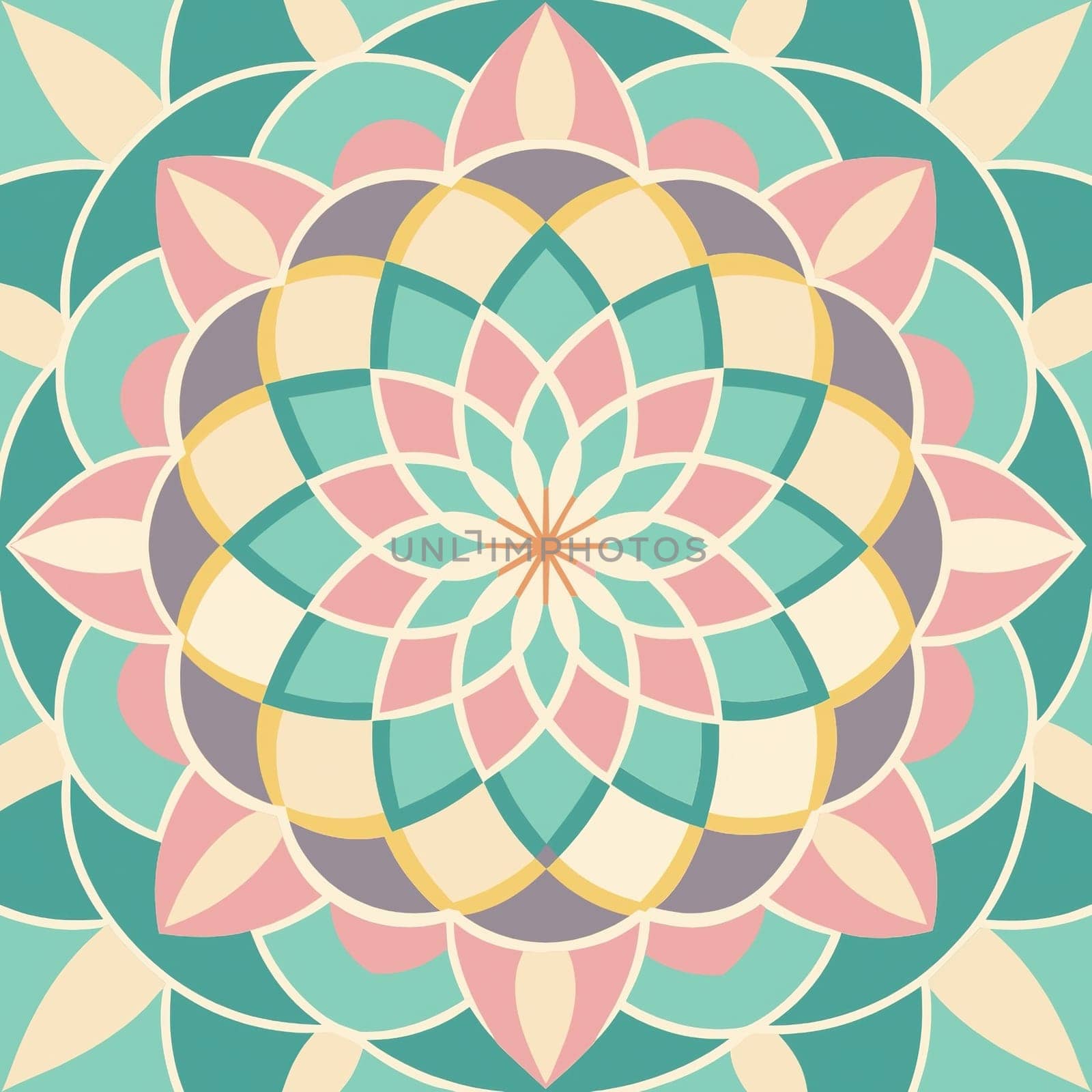 Vector floral background with hand drawn flowers and leaves in pastel colors. by yilmazsavaskandag