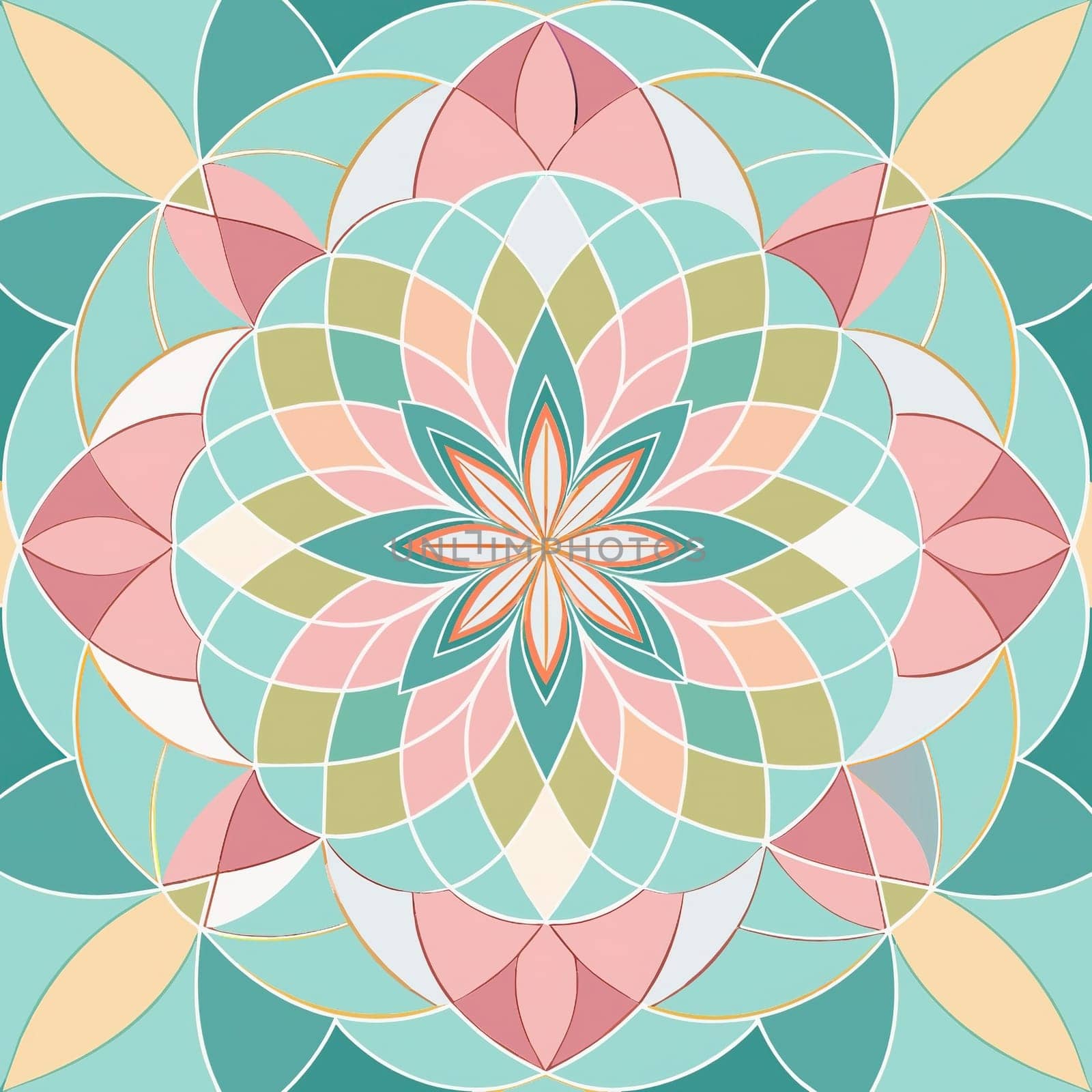 Vector floral background with hand drawn flowers and leaves in pastel colors. by yilmazsavaskandag