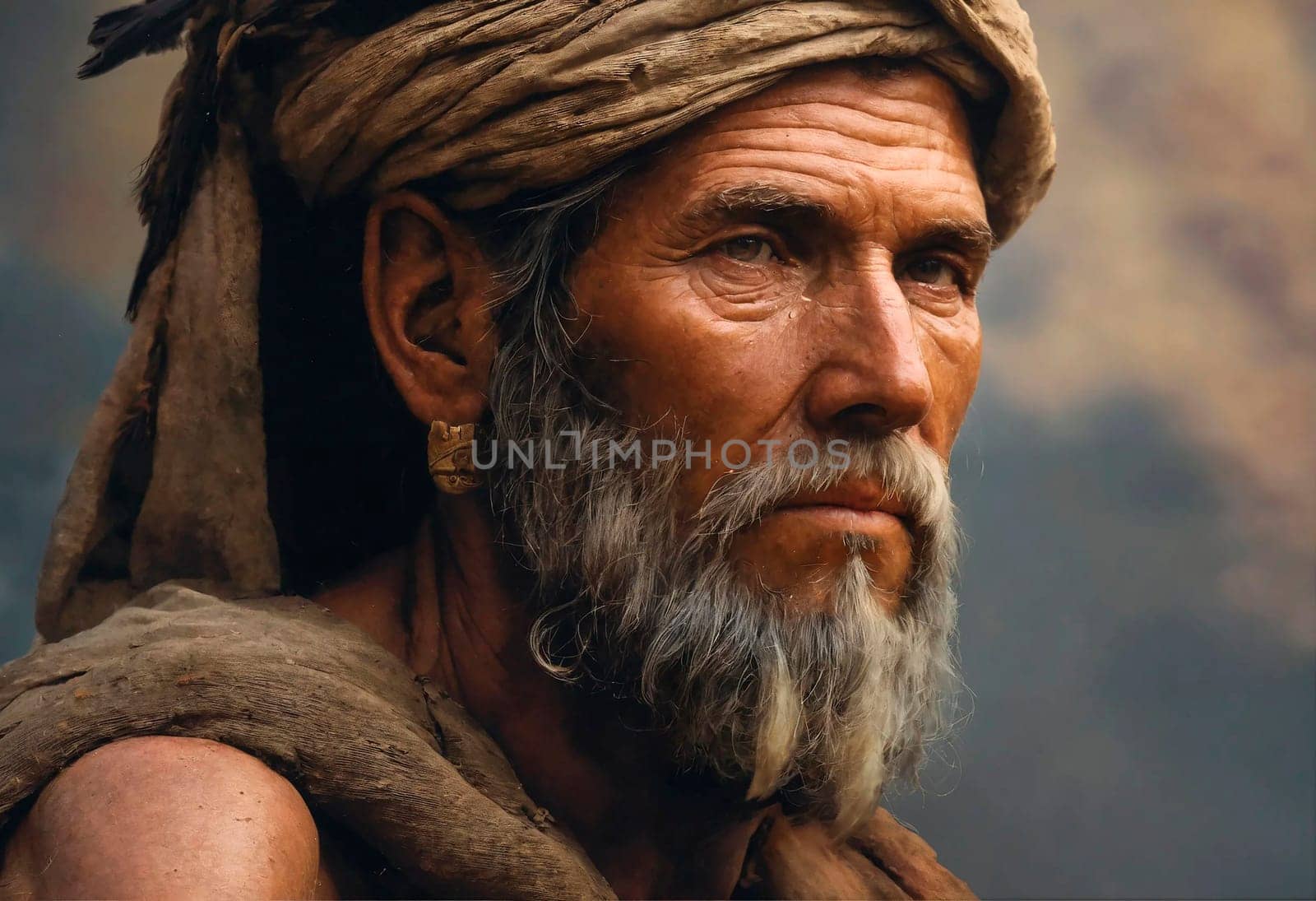 A man from biblical stories. Generative AI. High quality photo