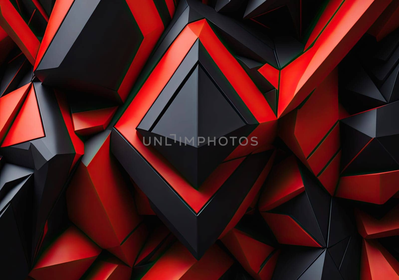 abstract background. wall of cubes. Geometric polygons, style wall