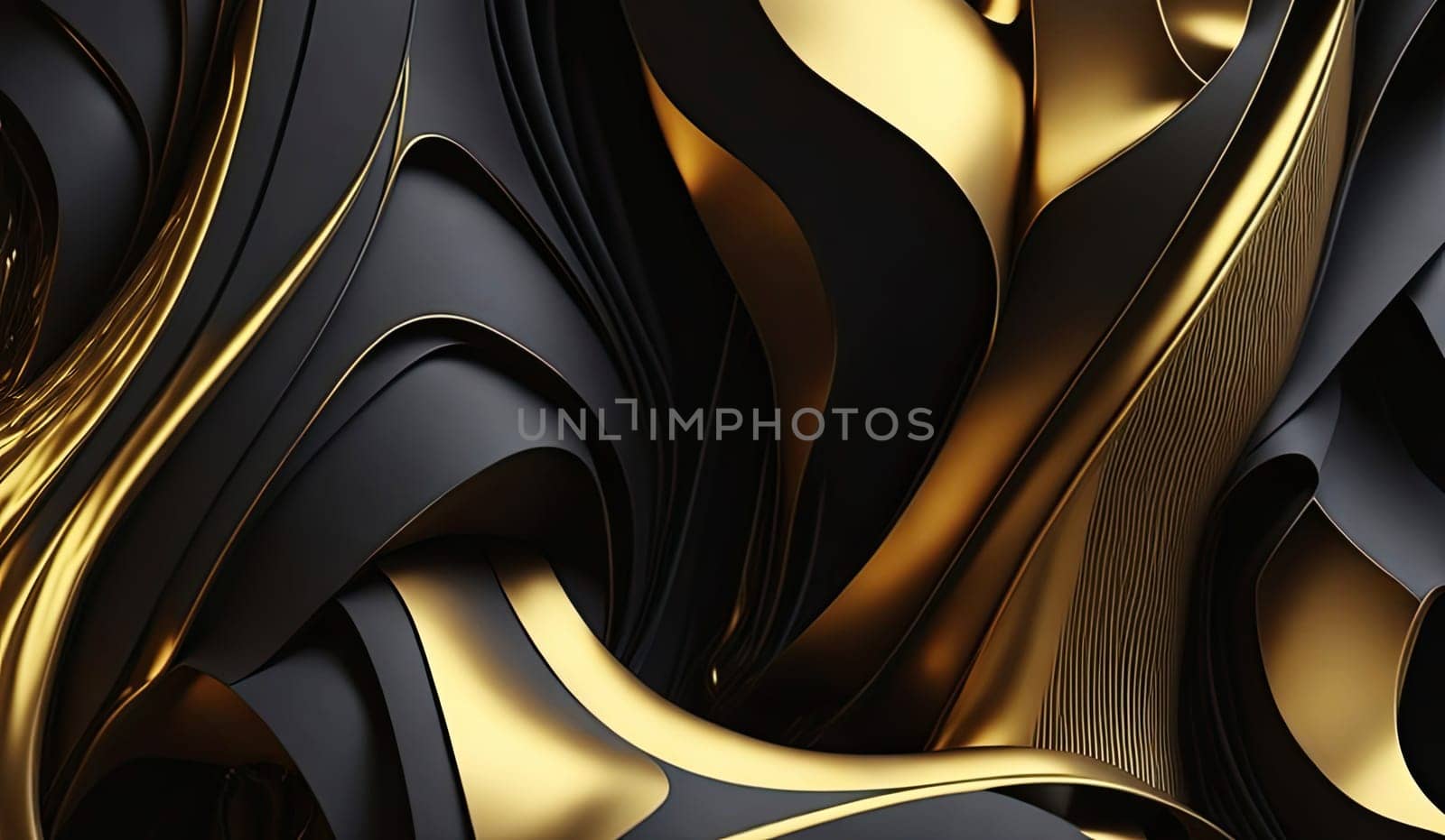 Abstract business background. Black and gold background. Generative AI