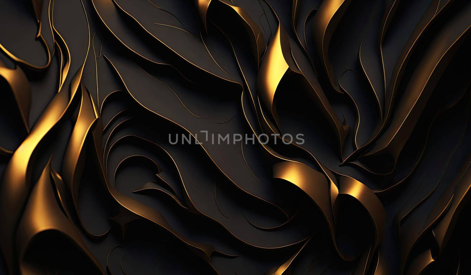 abstract background curl elements. Creative  design Concept. Generative AI