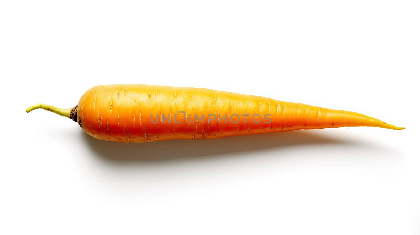 delicious and healthy carrot on a white background. Generative AI