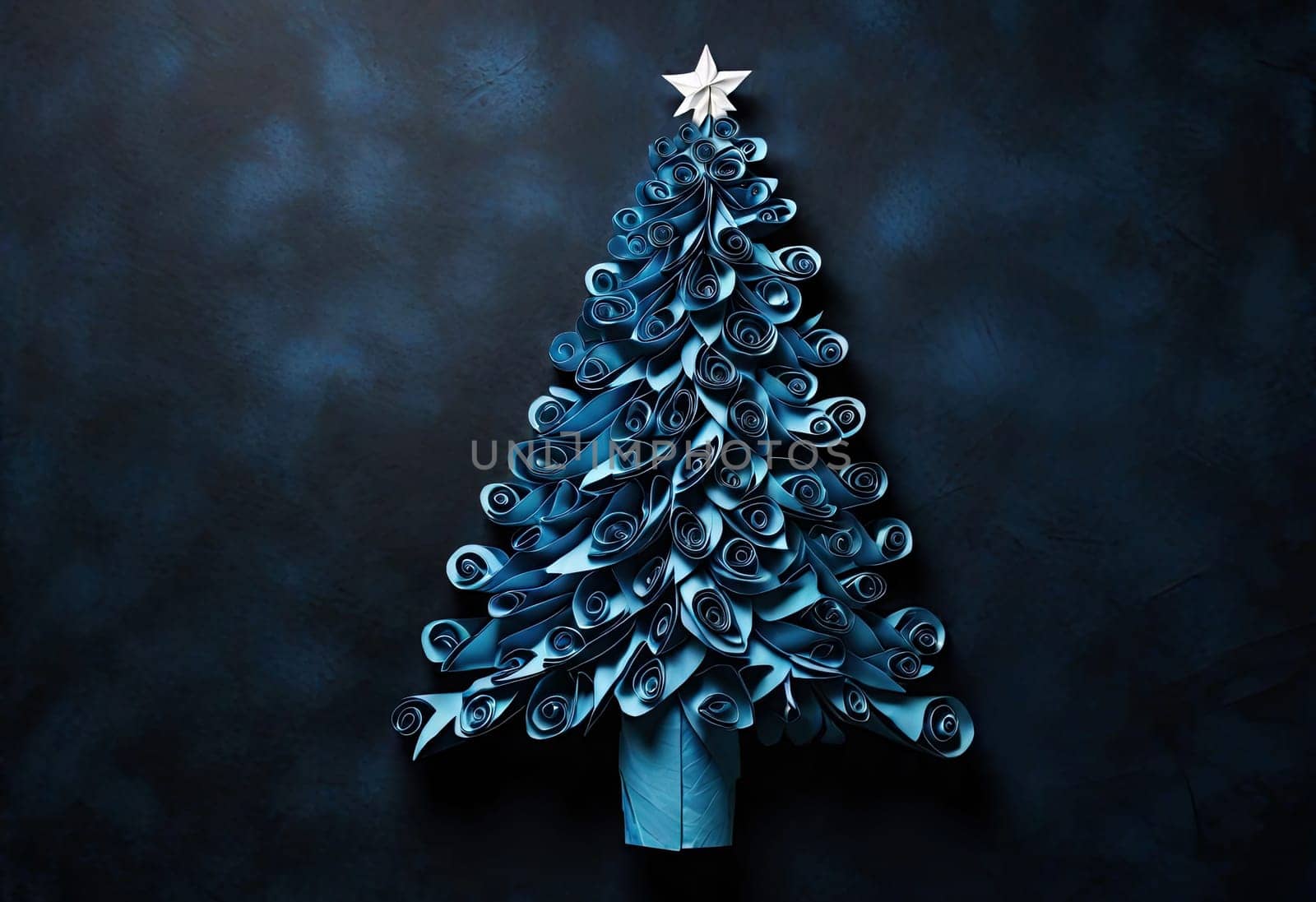 Christmas tree with paper by Ladouski