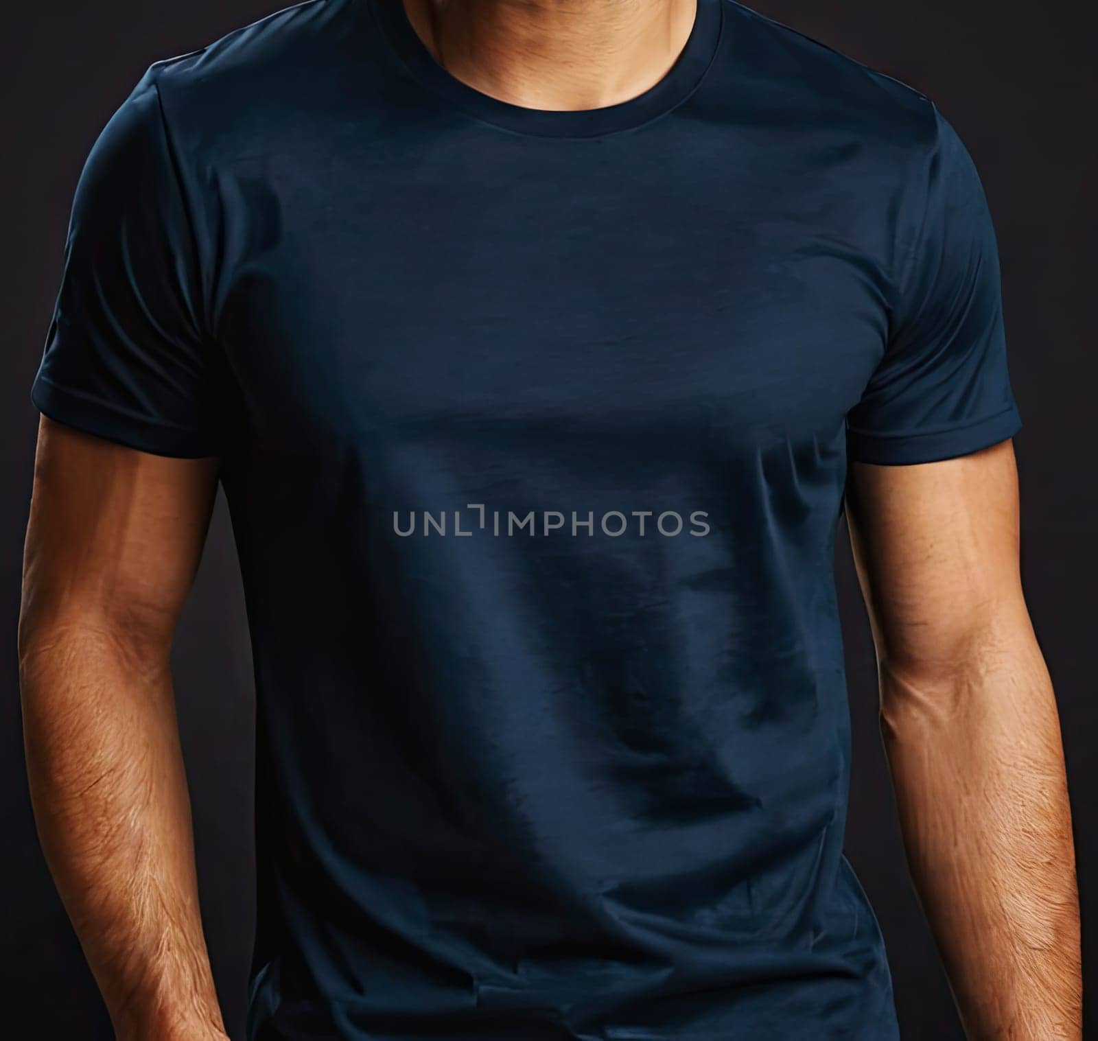 T-shirt template for branding, place for design