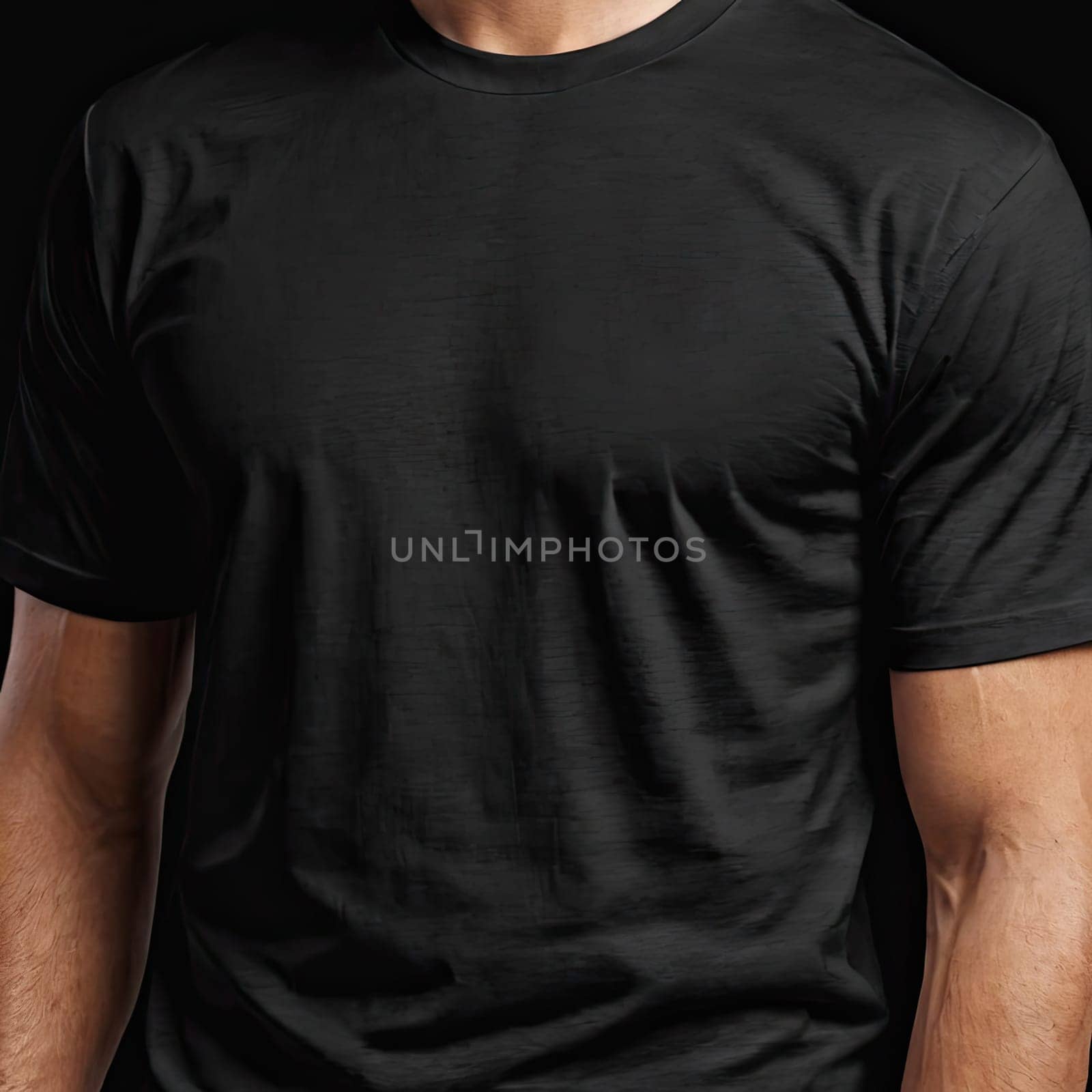 close up of blank t-shirt, mockup. casual concept