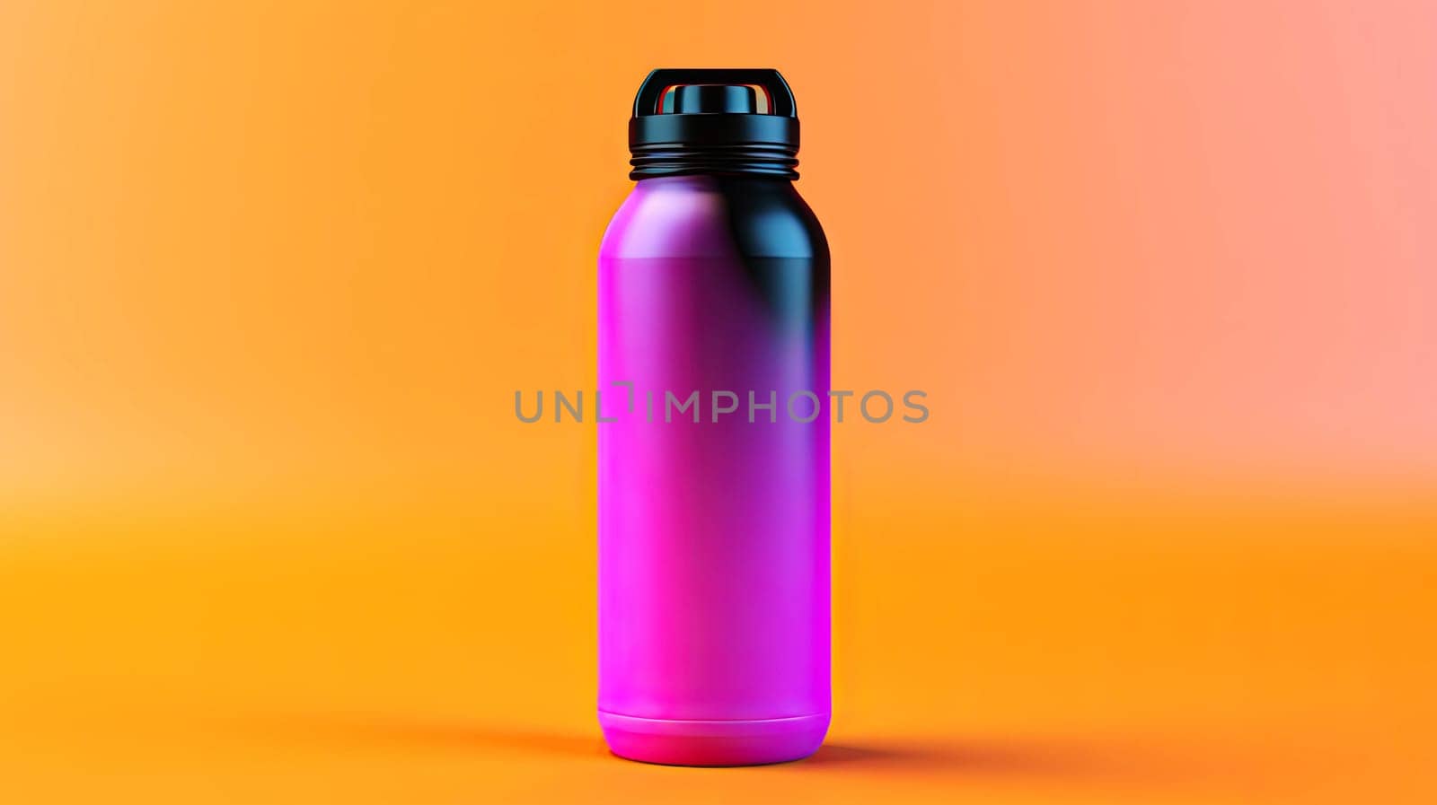  steel thermo eco bottle for water. Generative AI by Ladouski