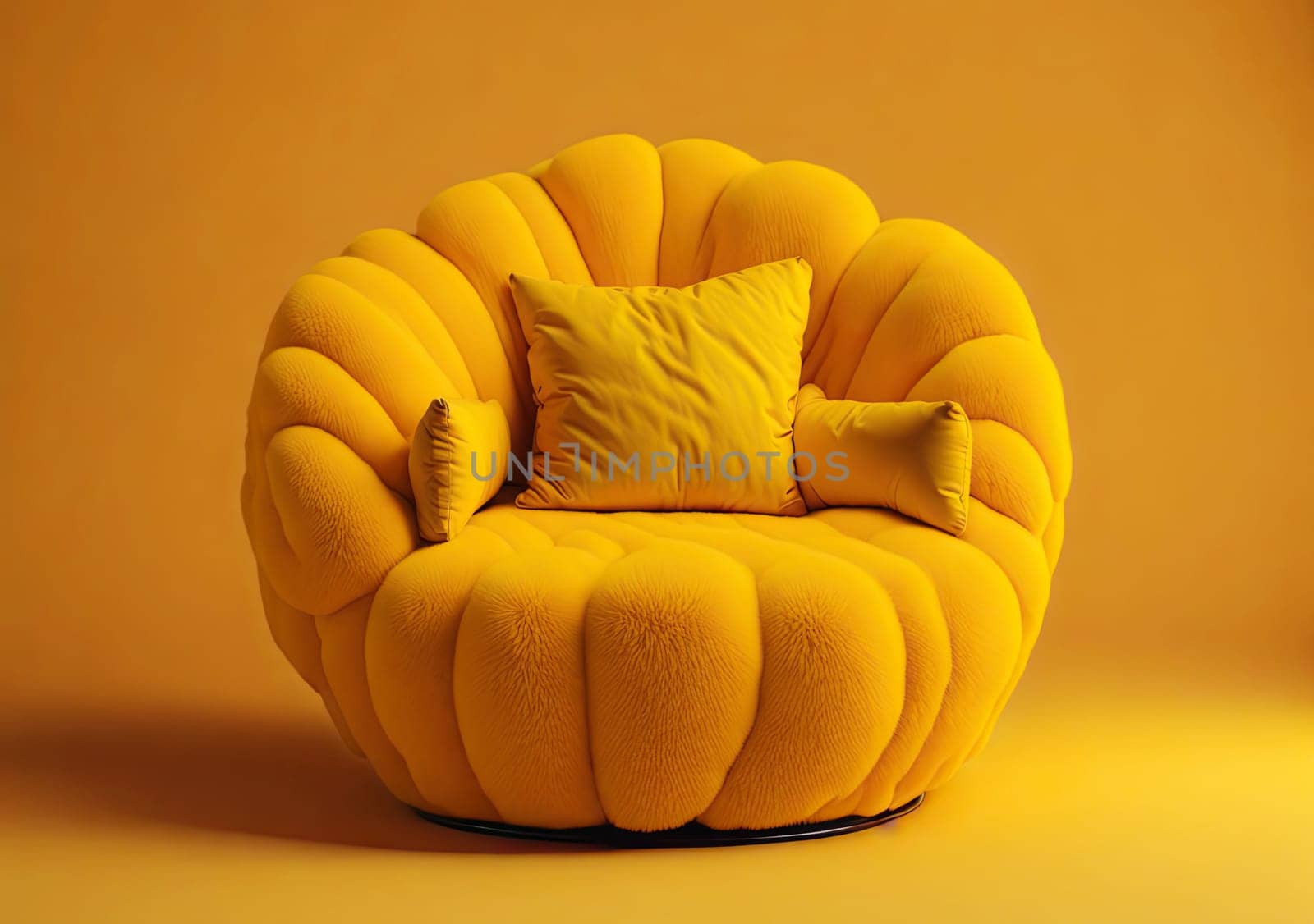 luxury comfortable furniture. Fashion puffy armchair