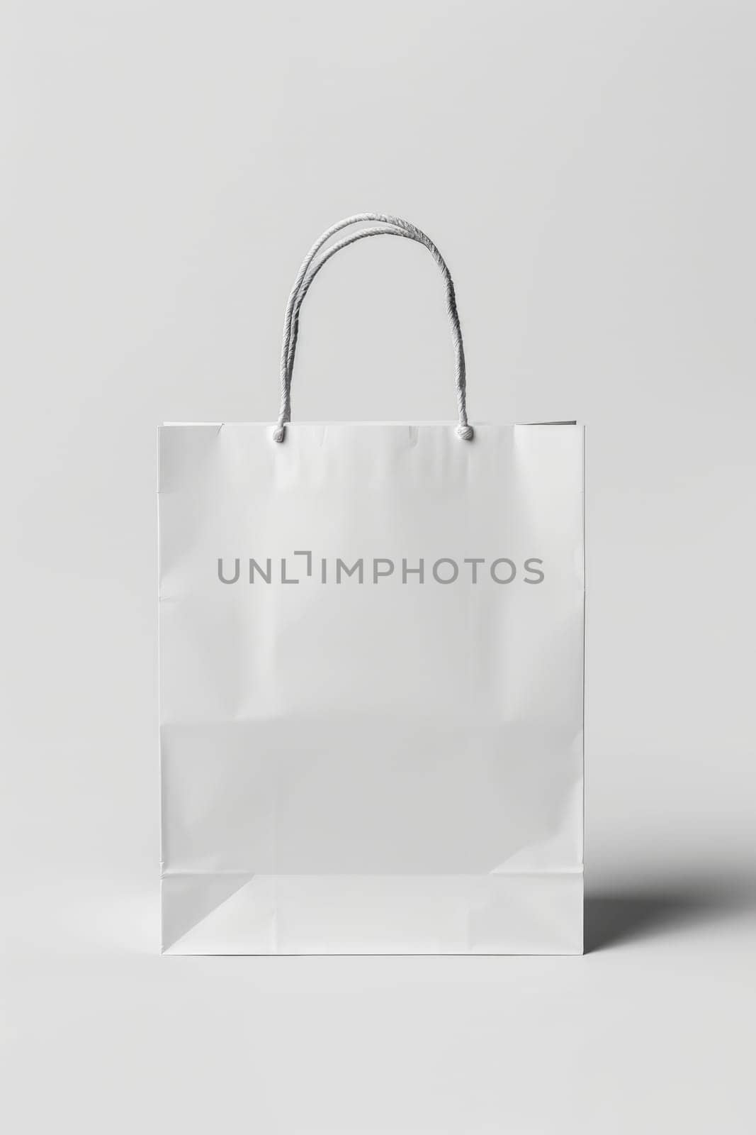 white Take Away Paper Bag , mockup design isolated. ai generated by Desperada