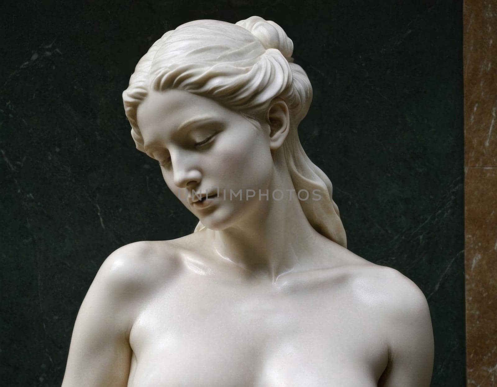 Sculpture of a sad maiden. by vicnt