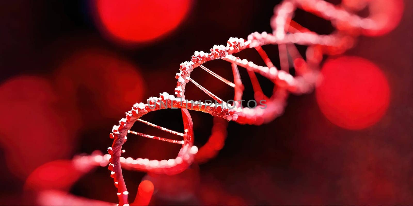 DNA helix. Generative AI. High quality photo
