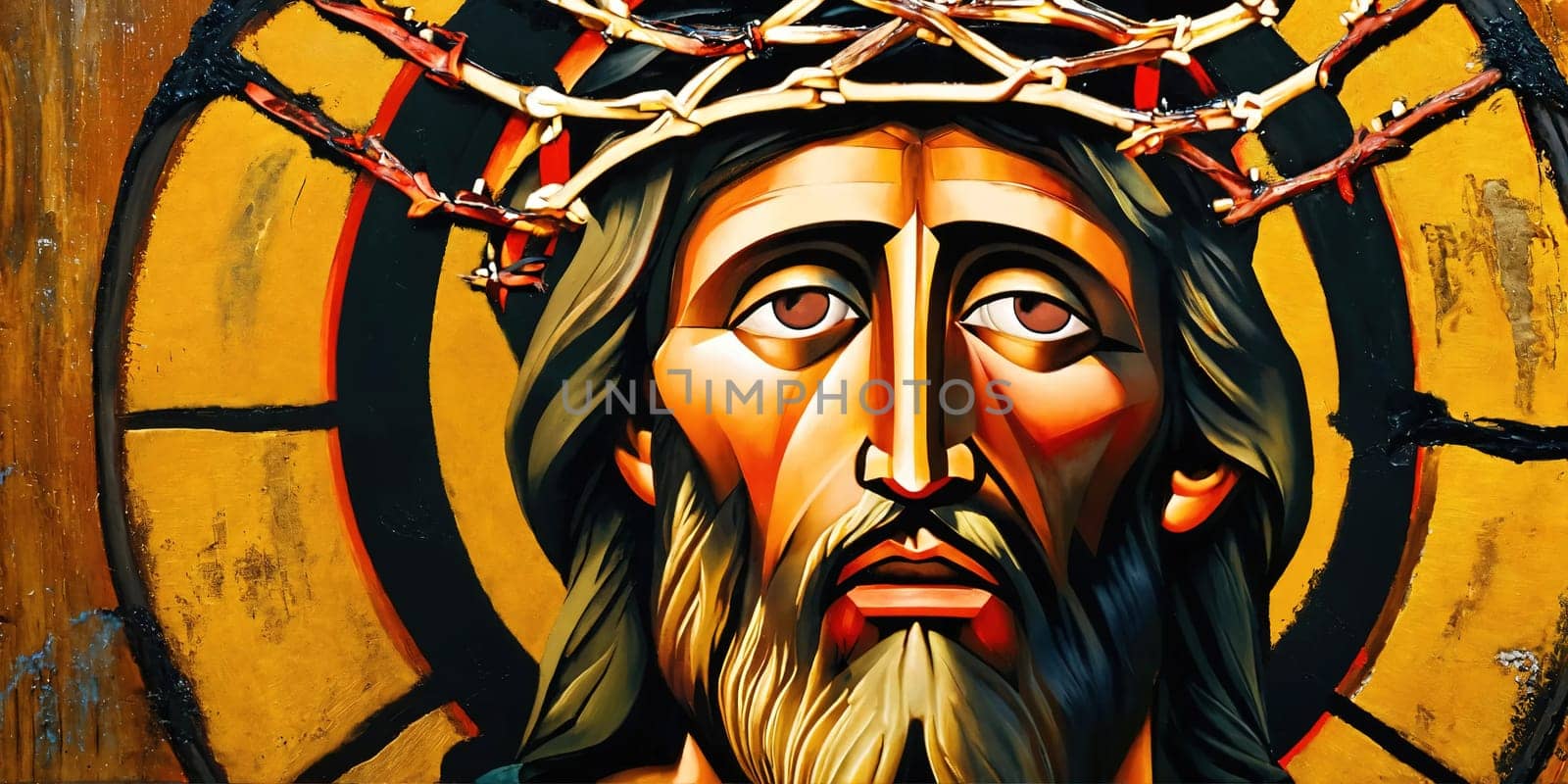 Christian icon. Generative AI. High quality photo